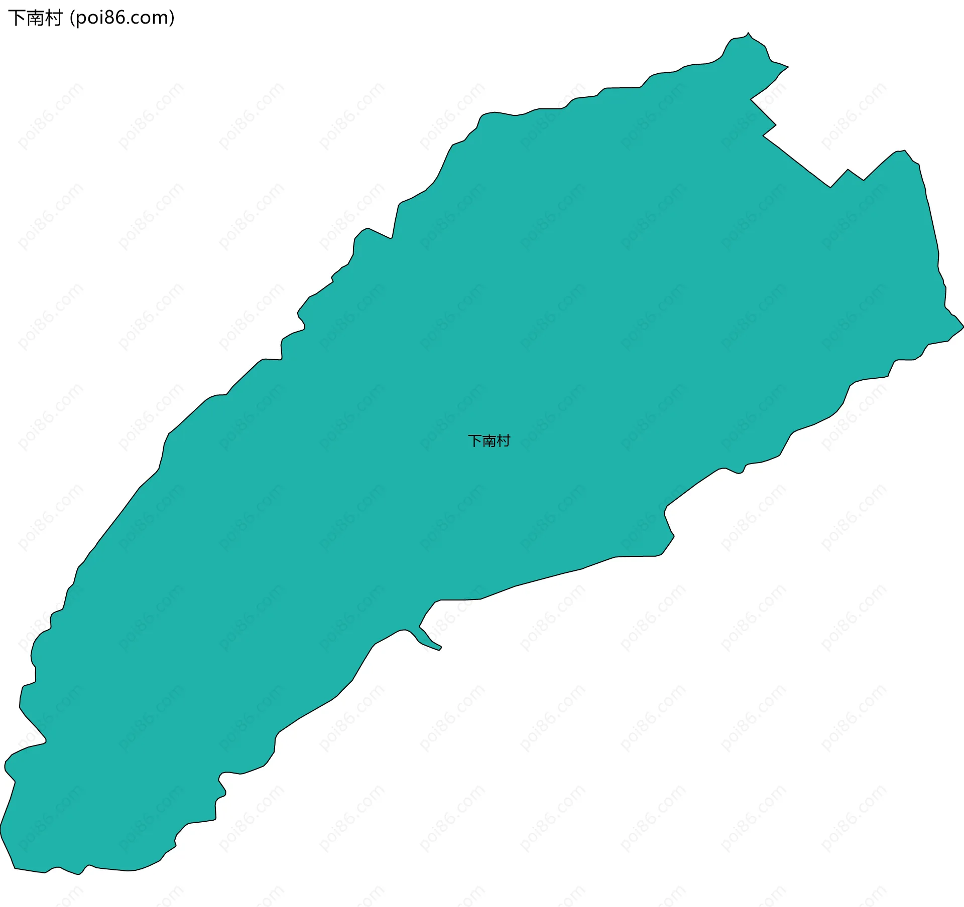 下南村边界地图