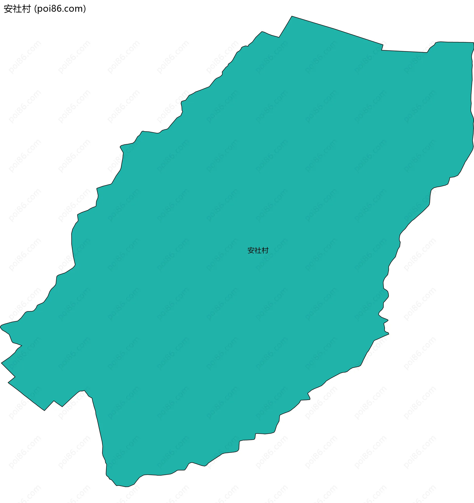 安社村边界地图
