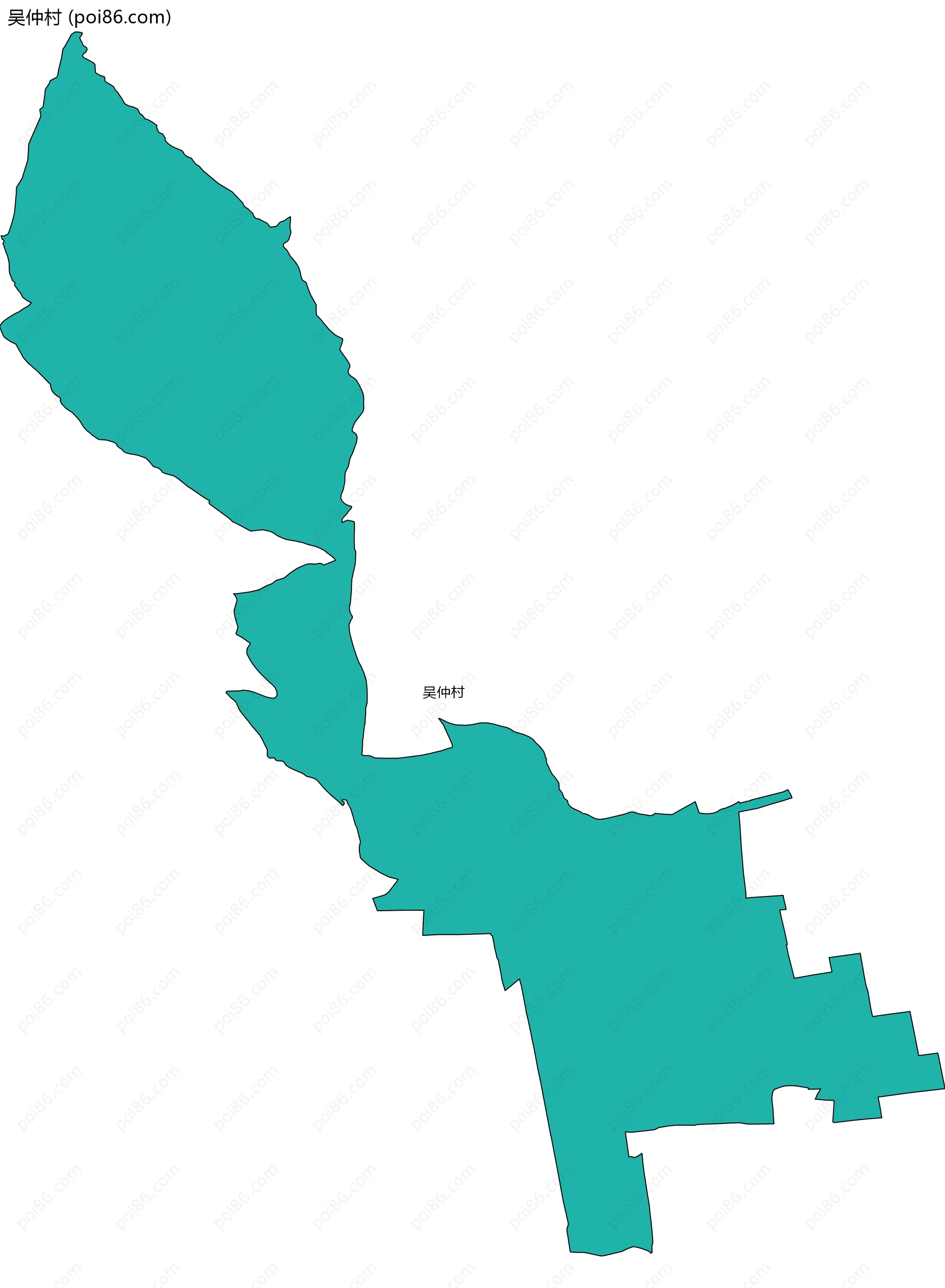 吴仲村边界地图