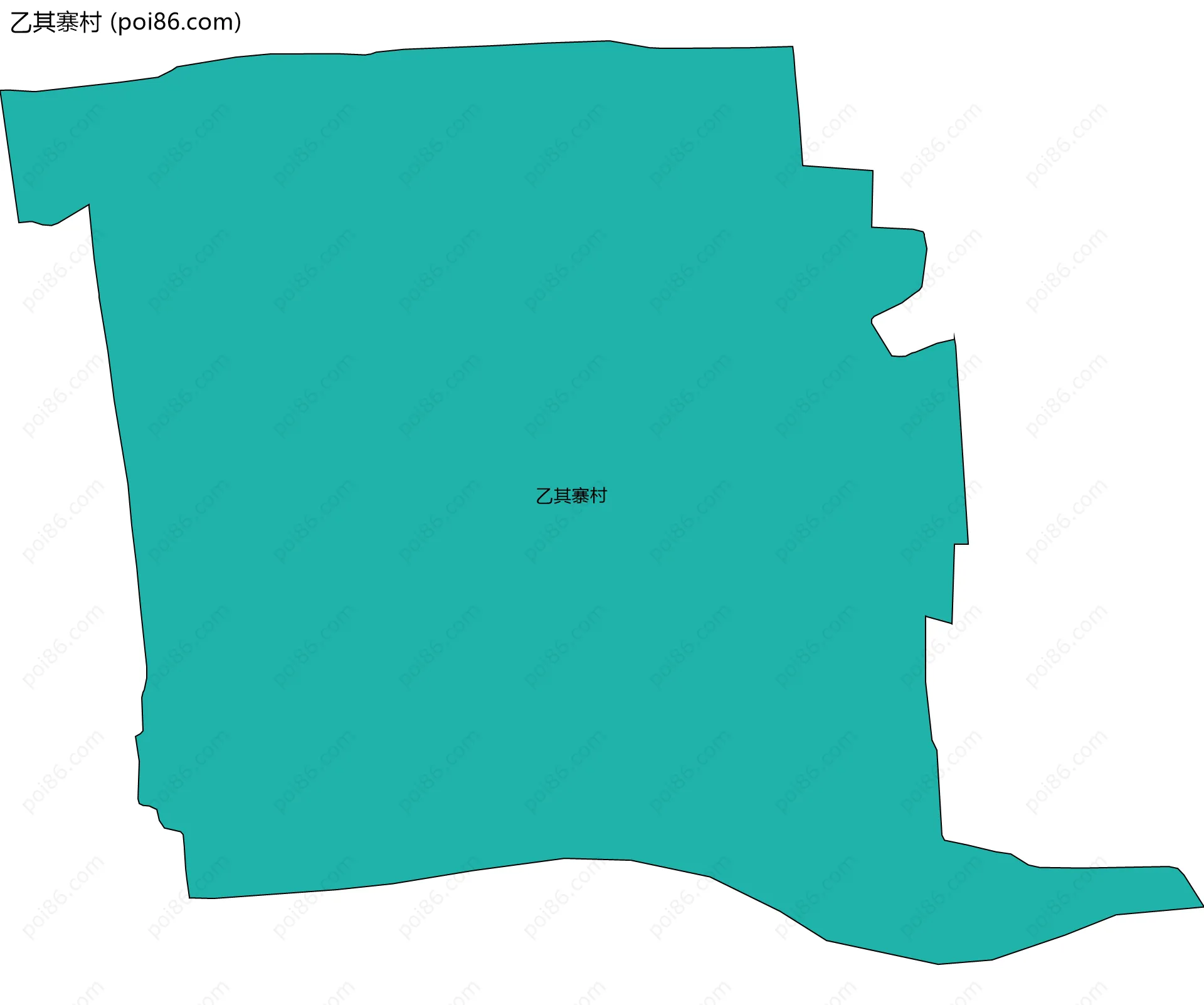 乙其寨村边界地图