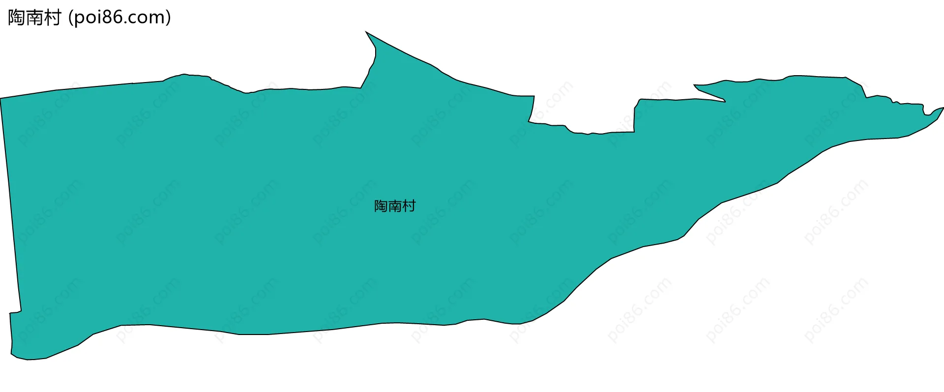 陶南村边界地图