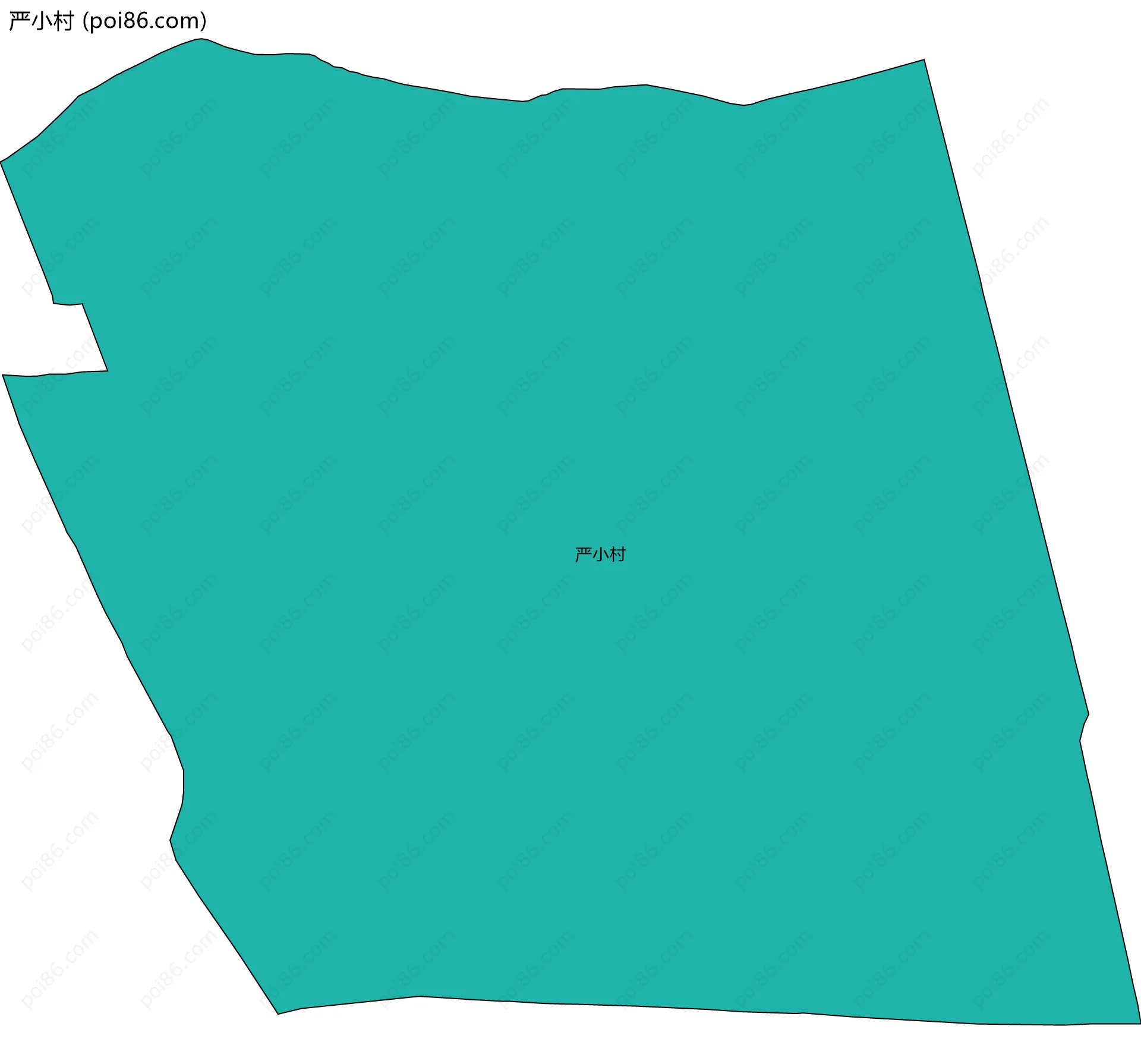 严小村边界地图