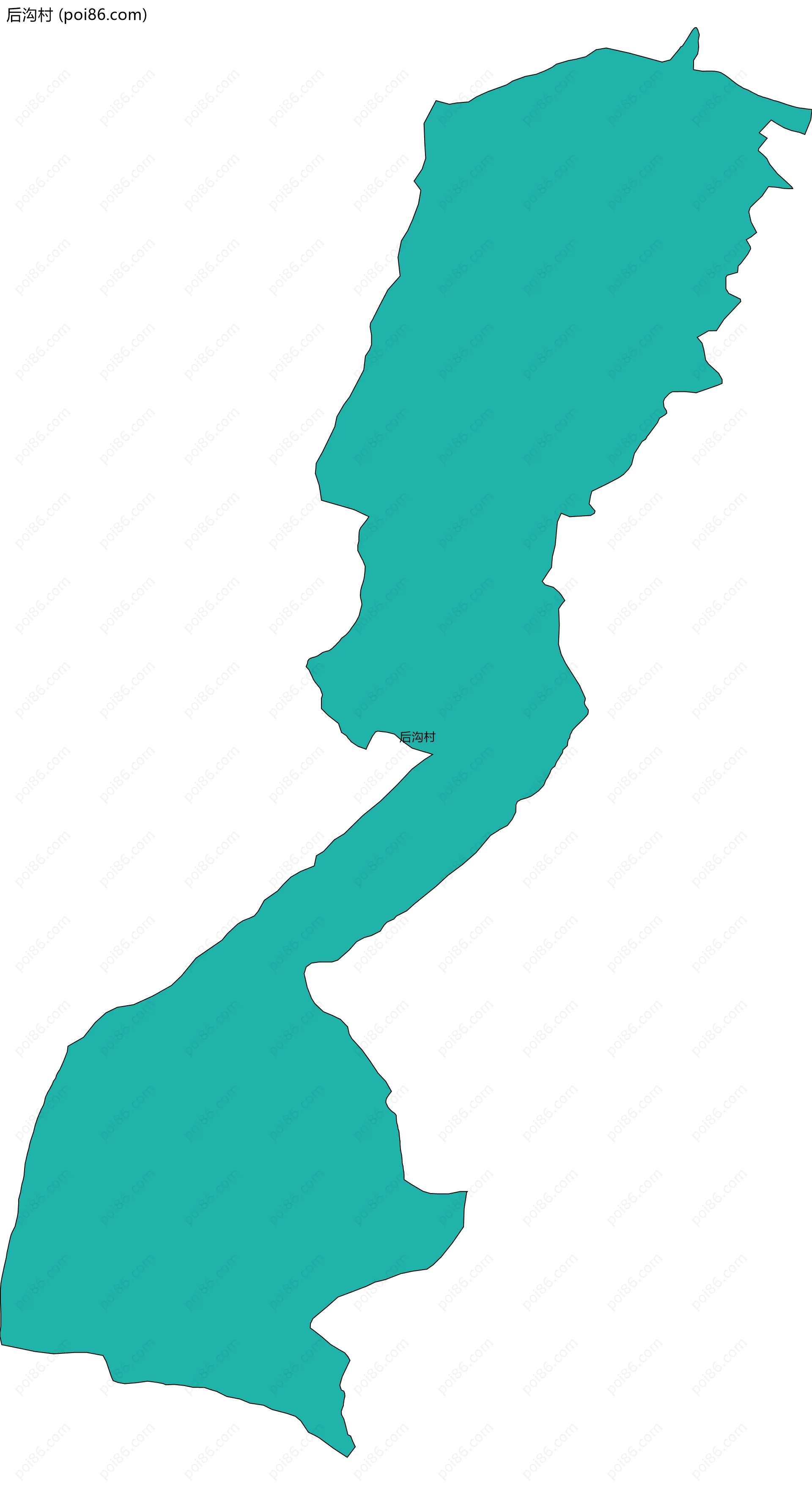 后沟村边界地图