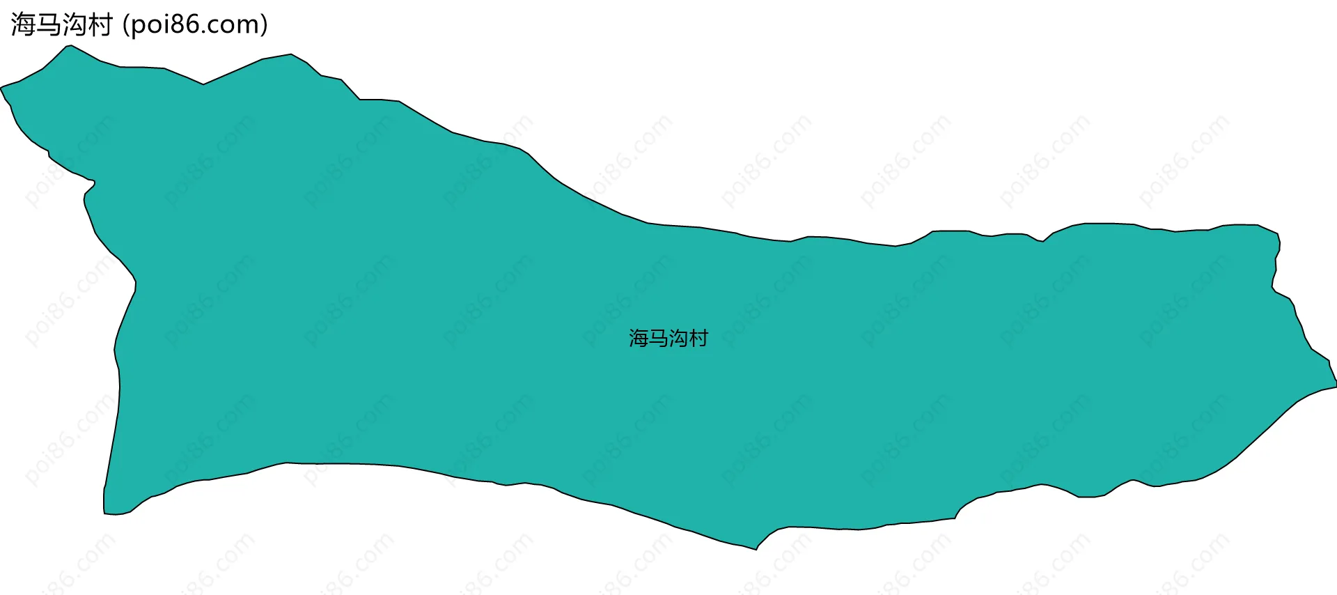 海马沟村边界地图
