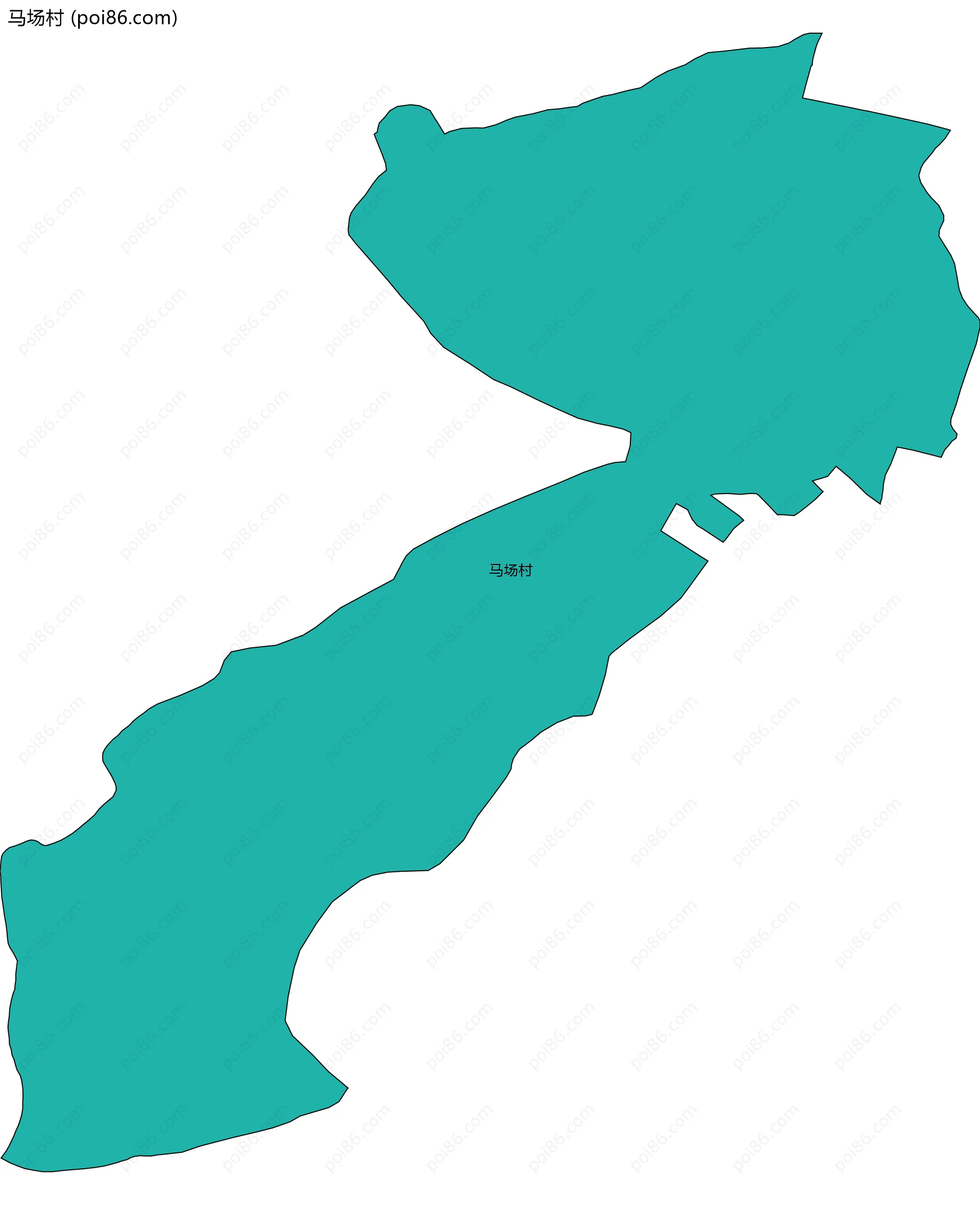 马场村边界地图