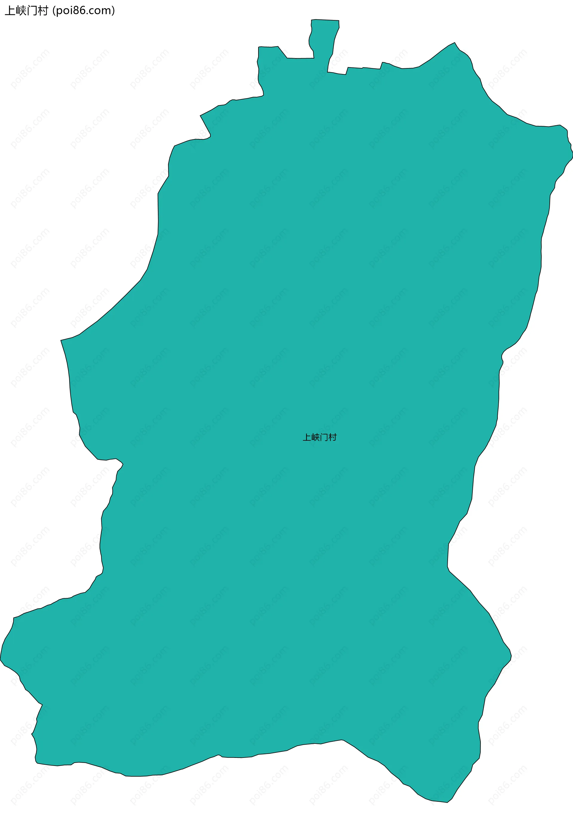 上峡门村边界地图