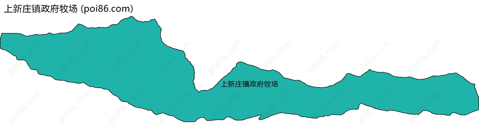 上新庄镇政府牧场边界地图