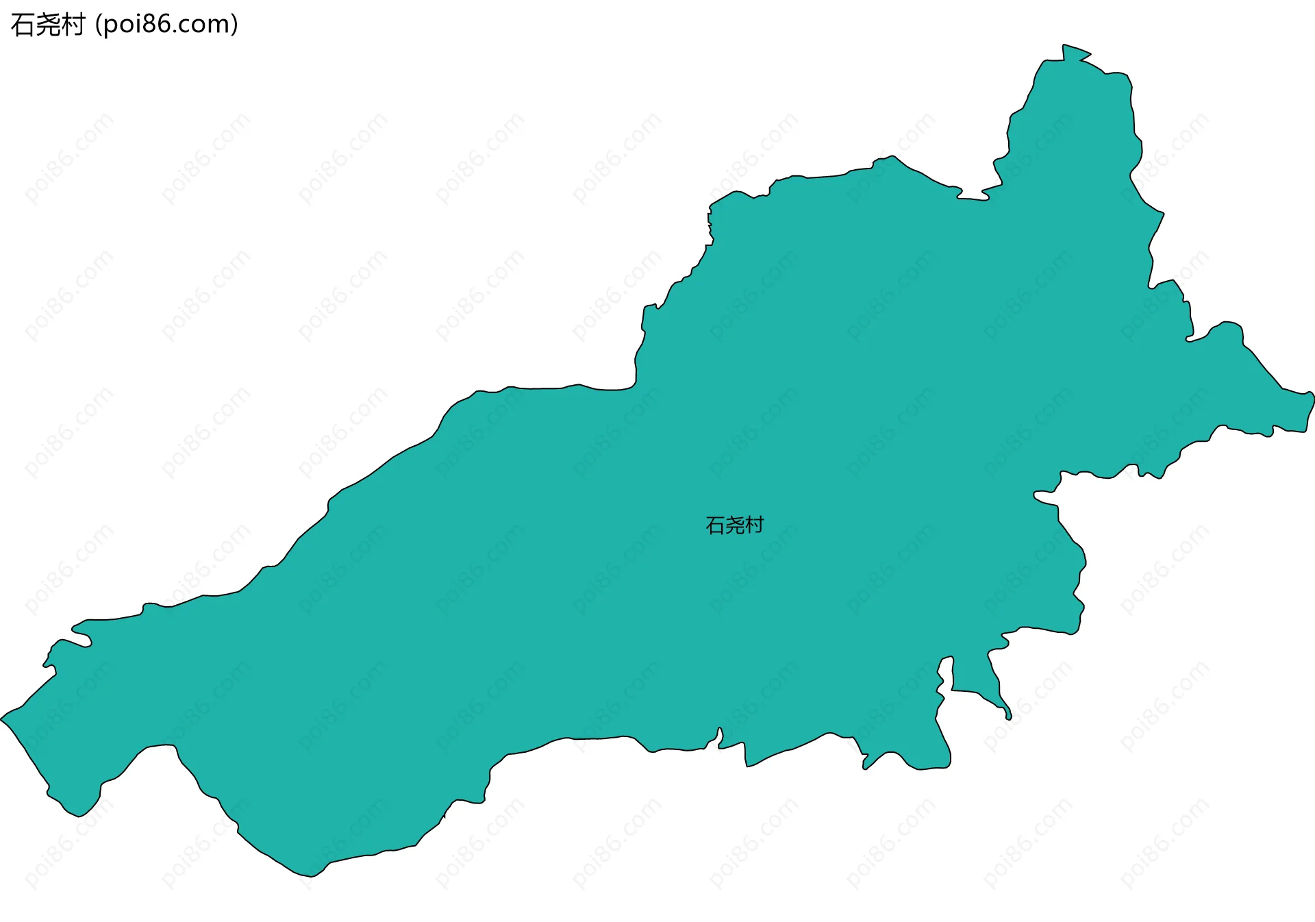 石尧村边界地图