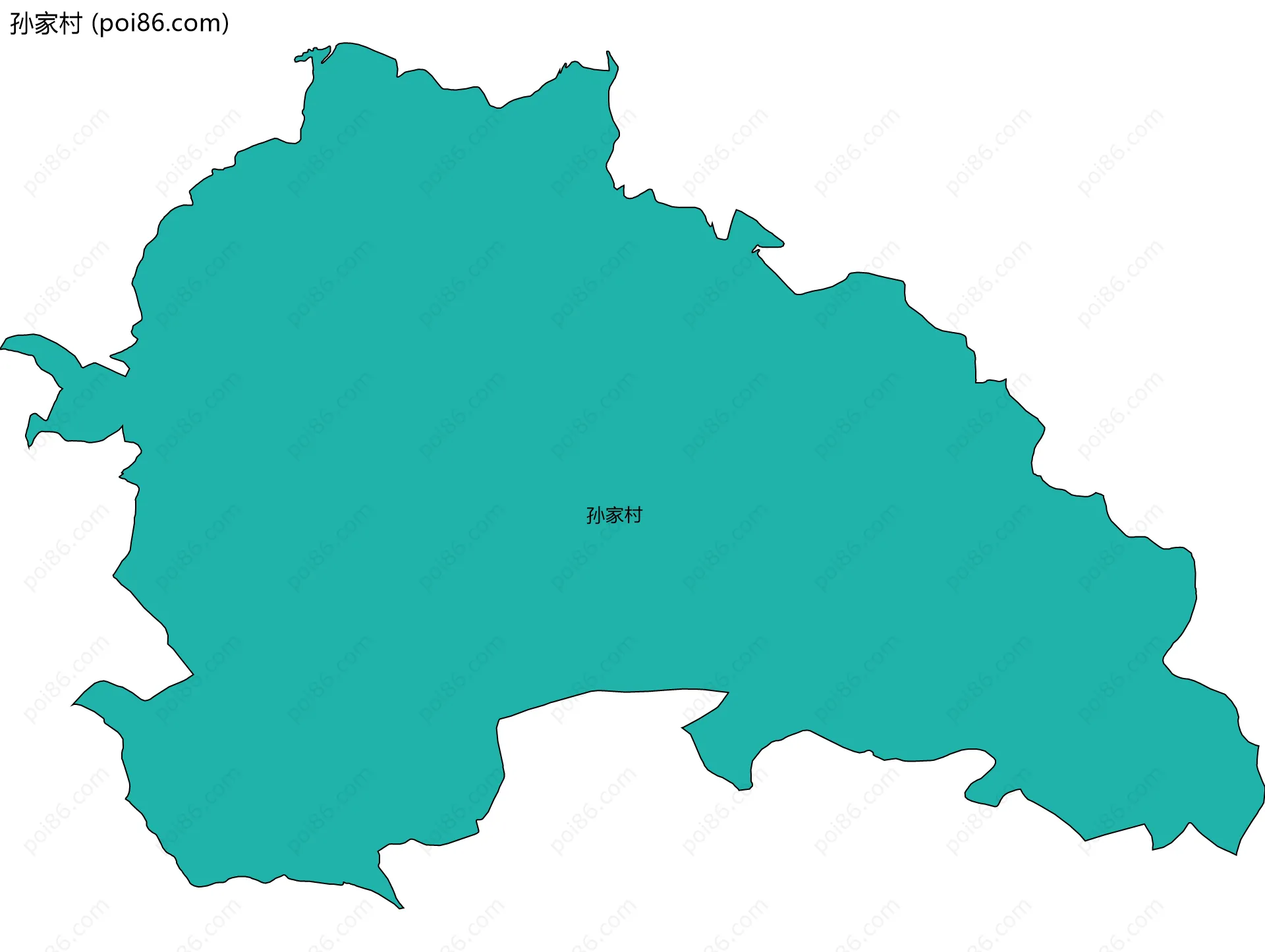 孙家村边界地图