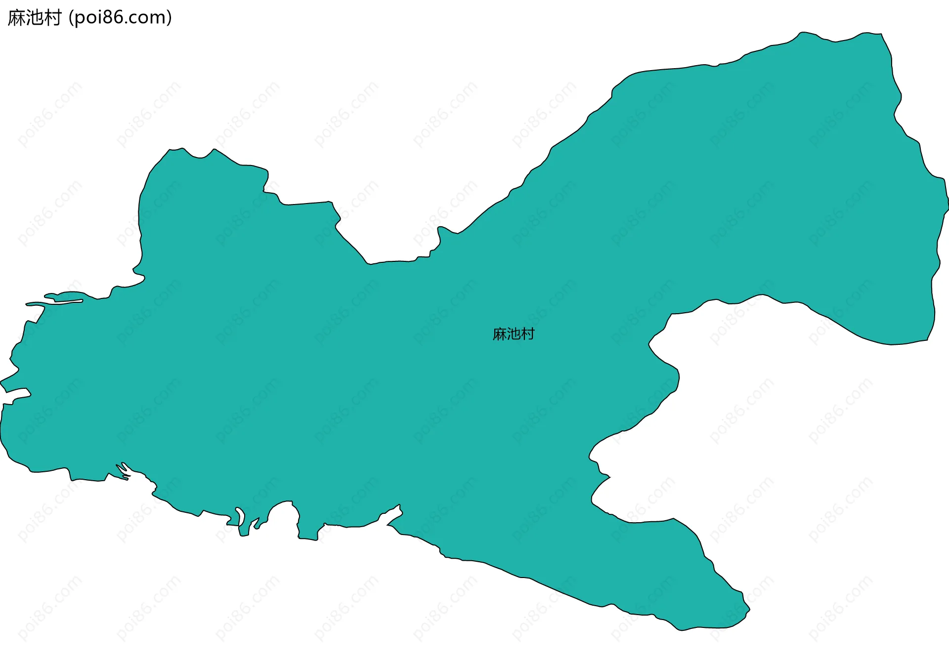 麻池村边界地图