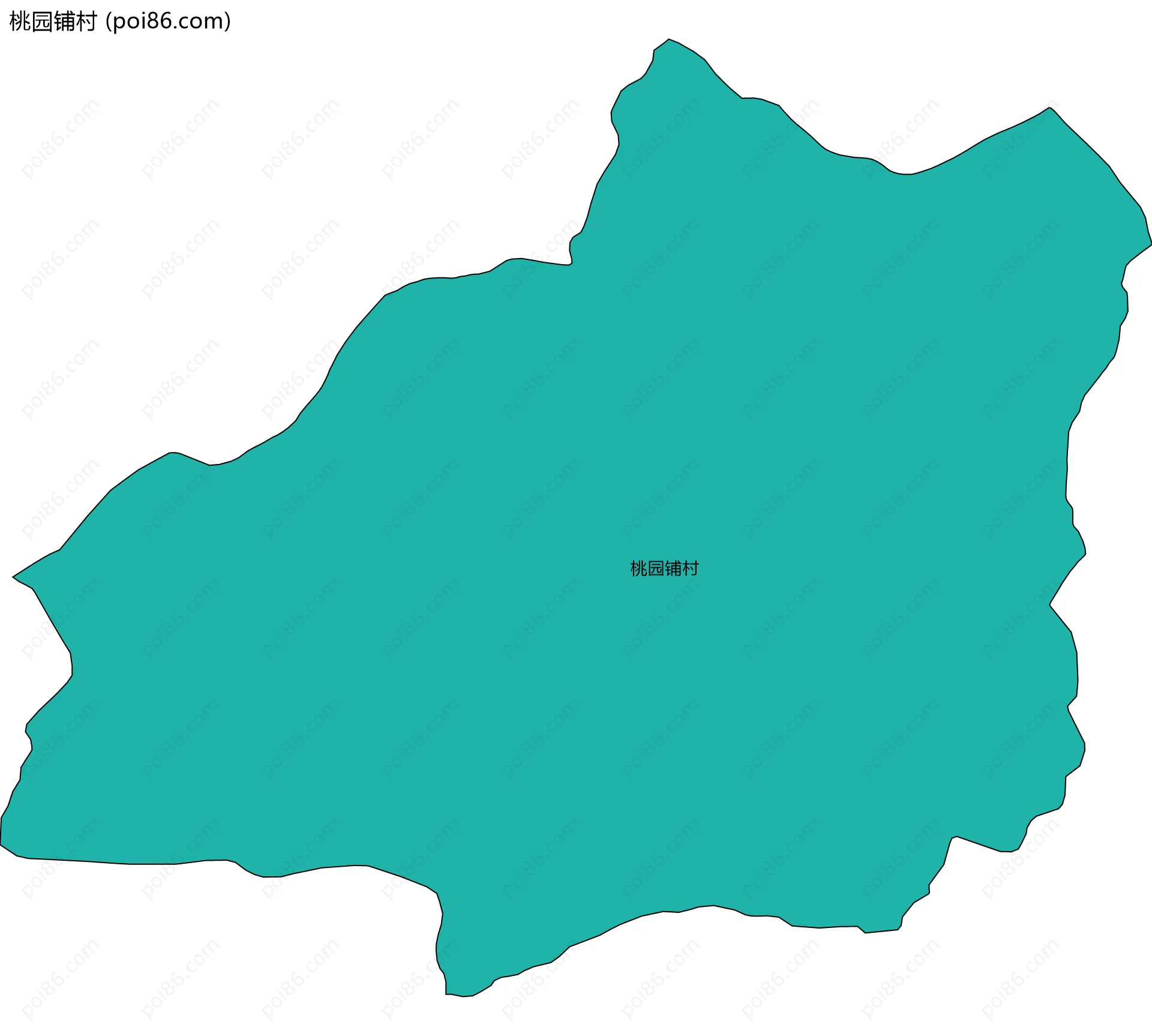 桃园铺村边界地图