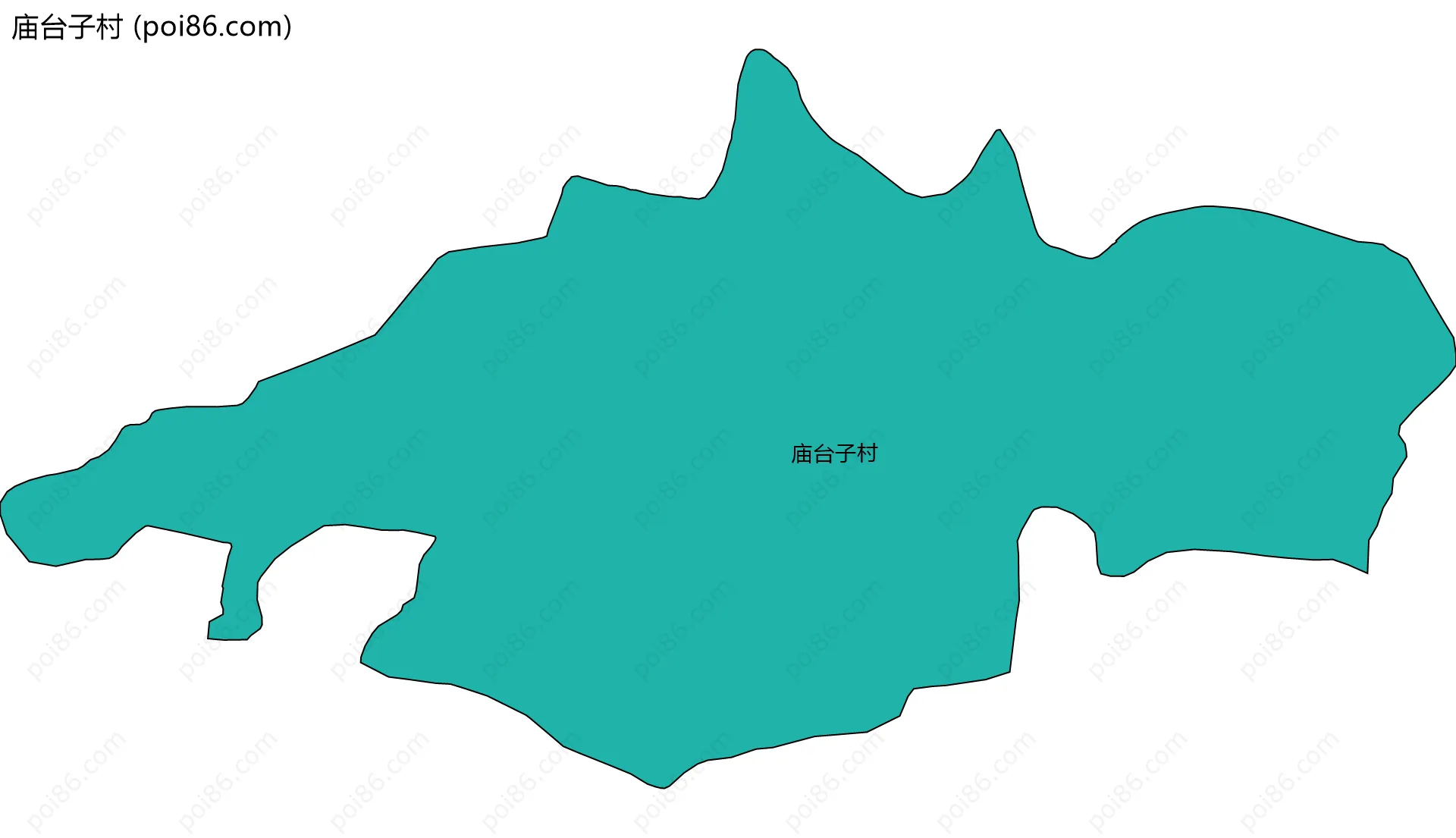 庙台子村边界地图