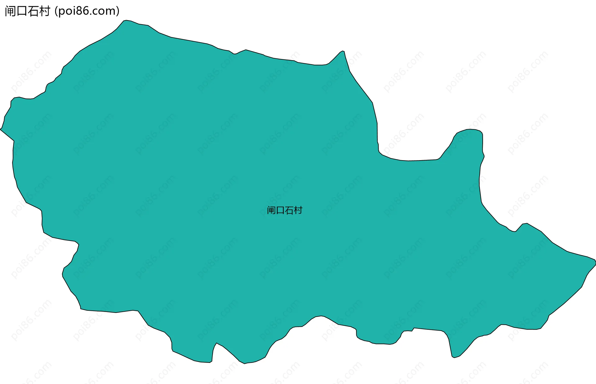 闸口石村边界地图