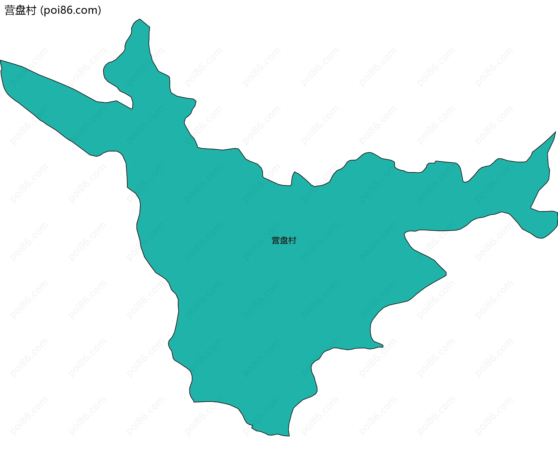 营盘村边界地图