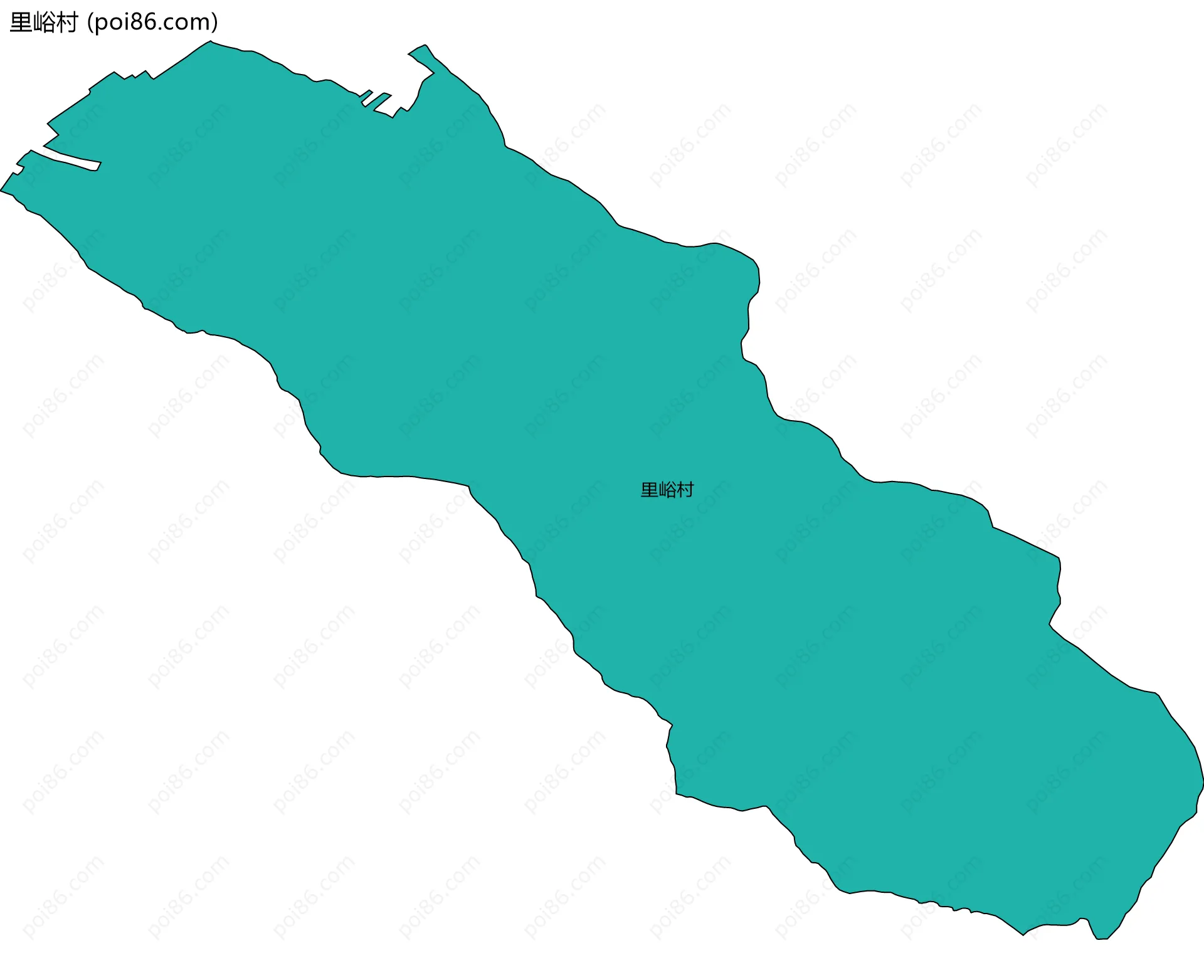 里峪村边界地图