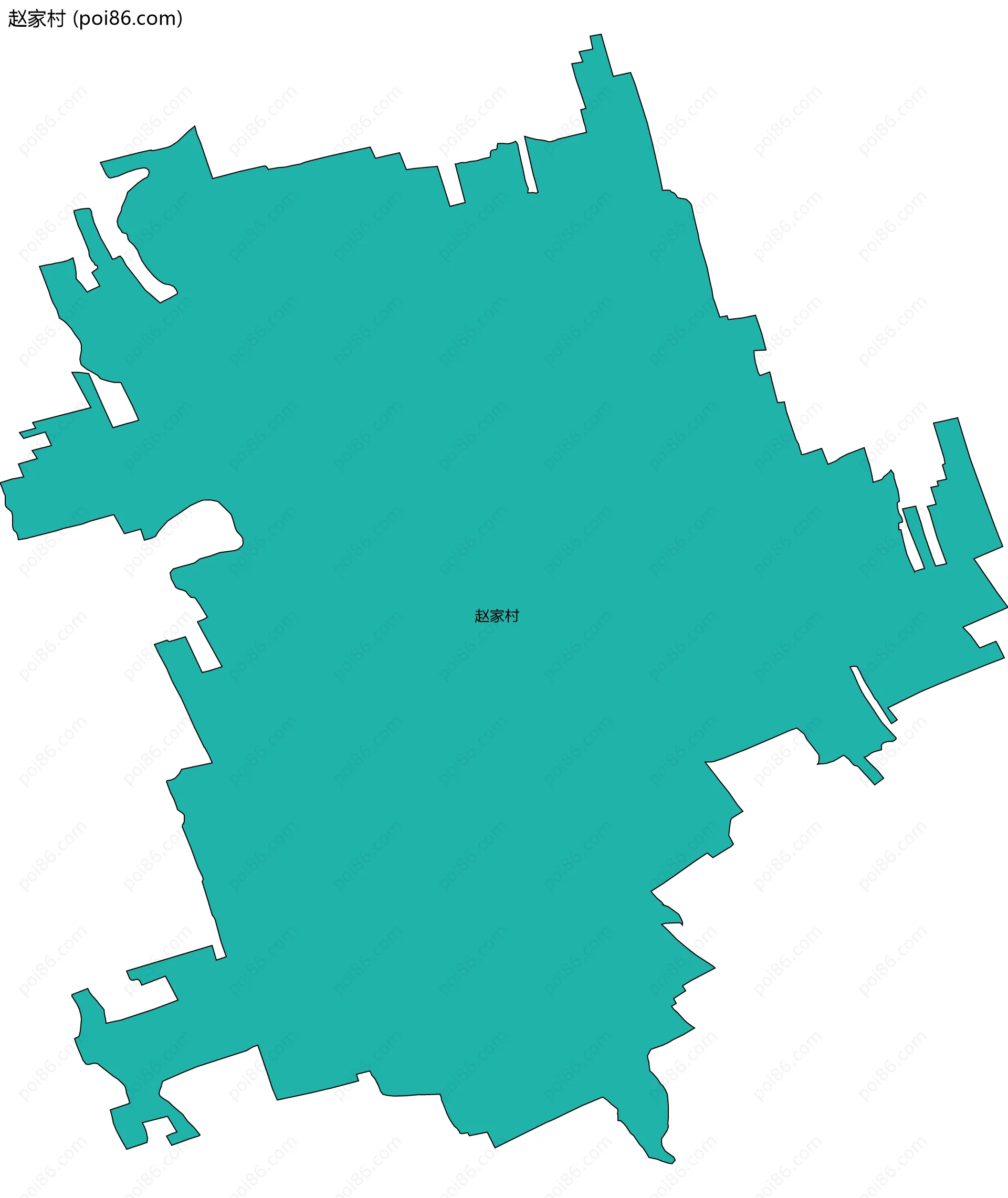 赵家村边界地图