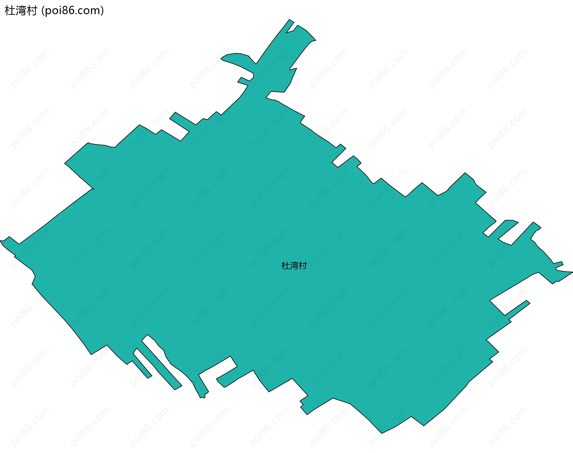 杜湾村边界地图