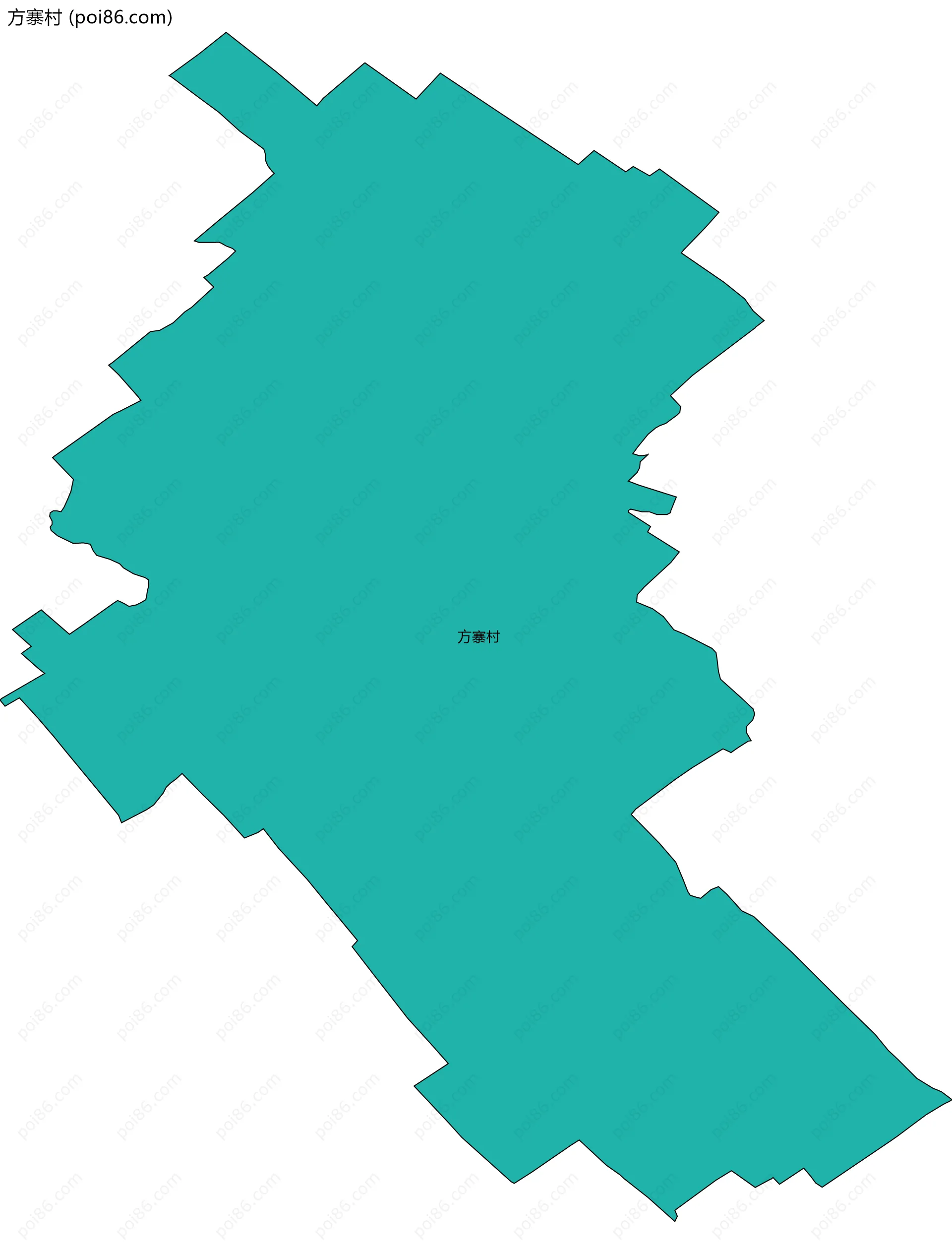 方寨村边界地图