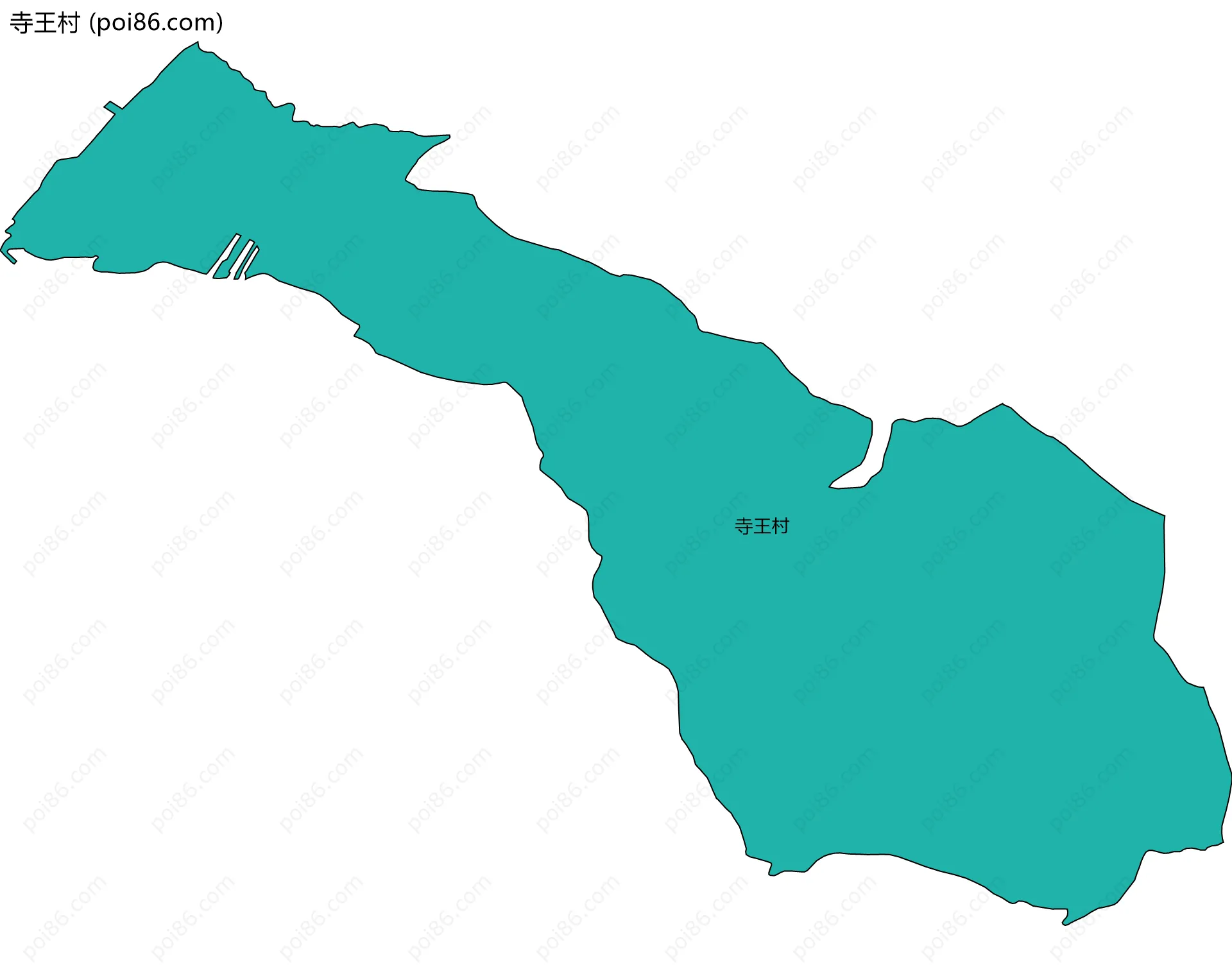 寺王村边界地图