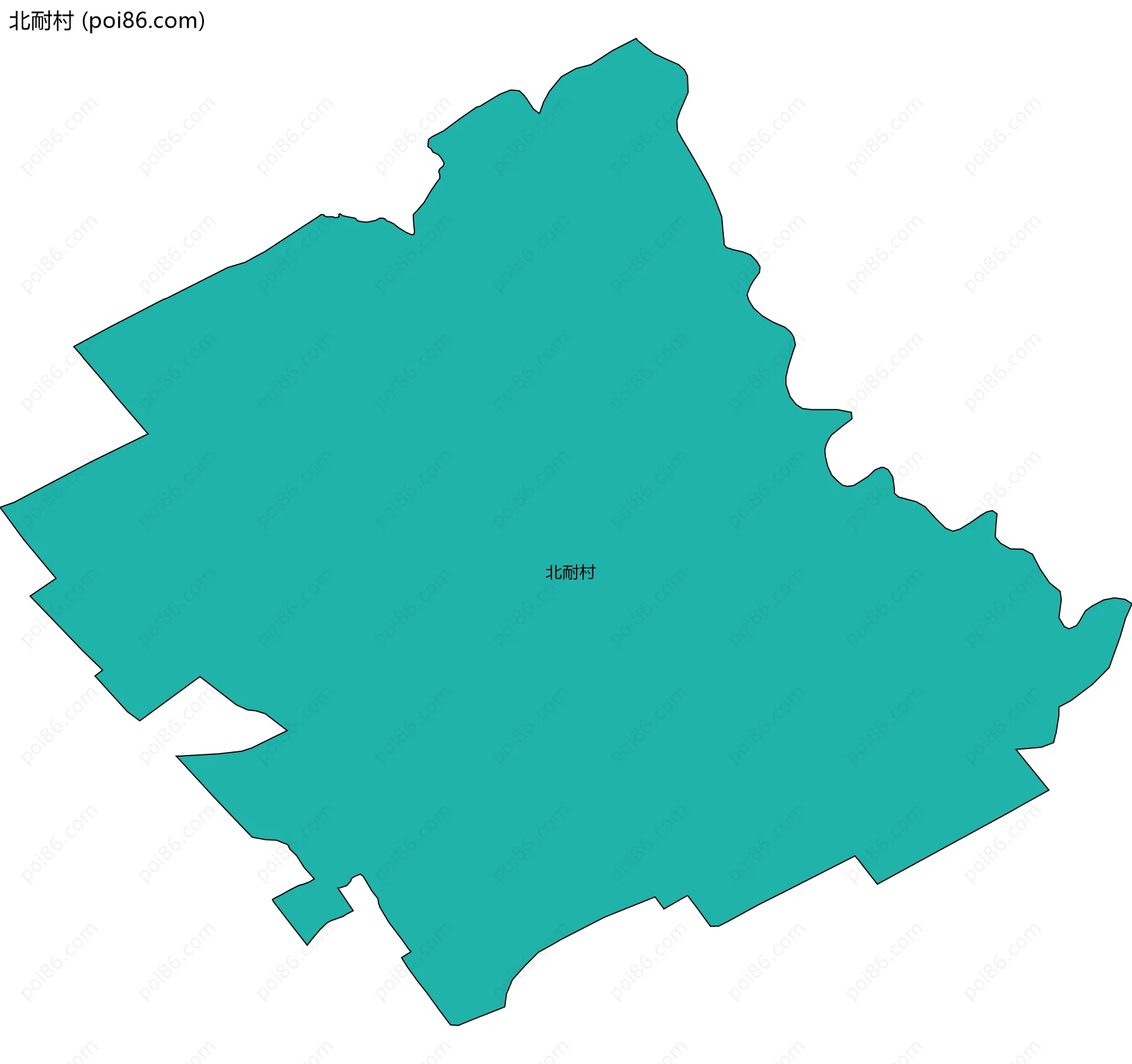 北耐村边界地图