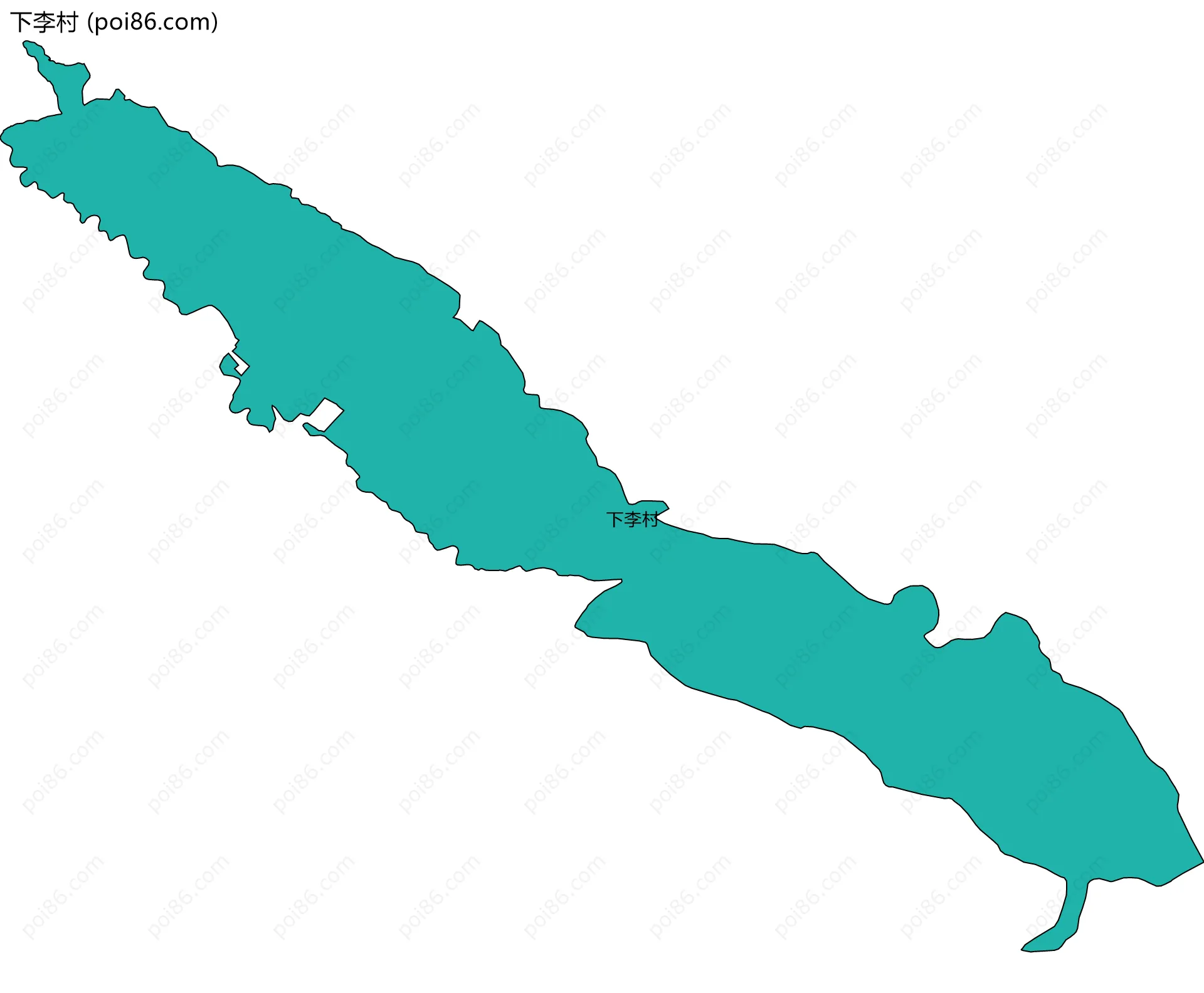 下李村边界地图
