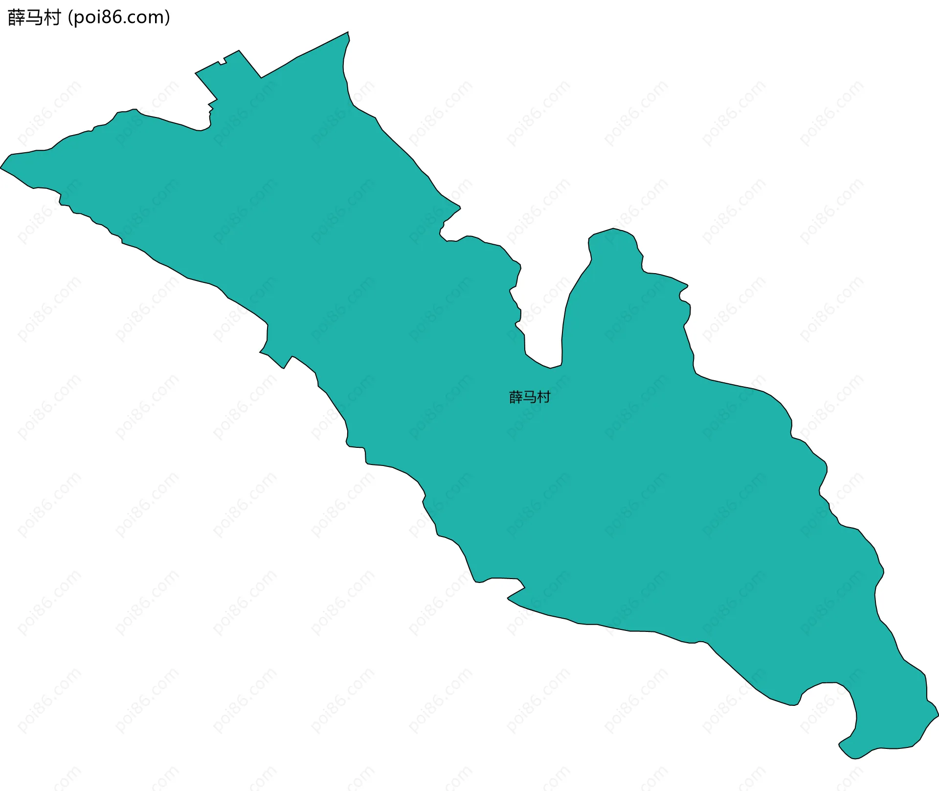 薛马村边界地图