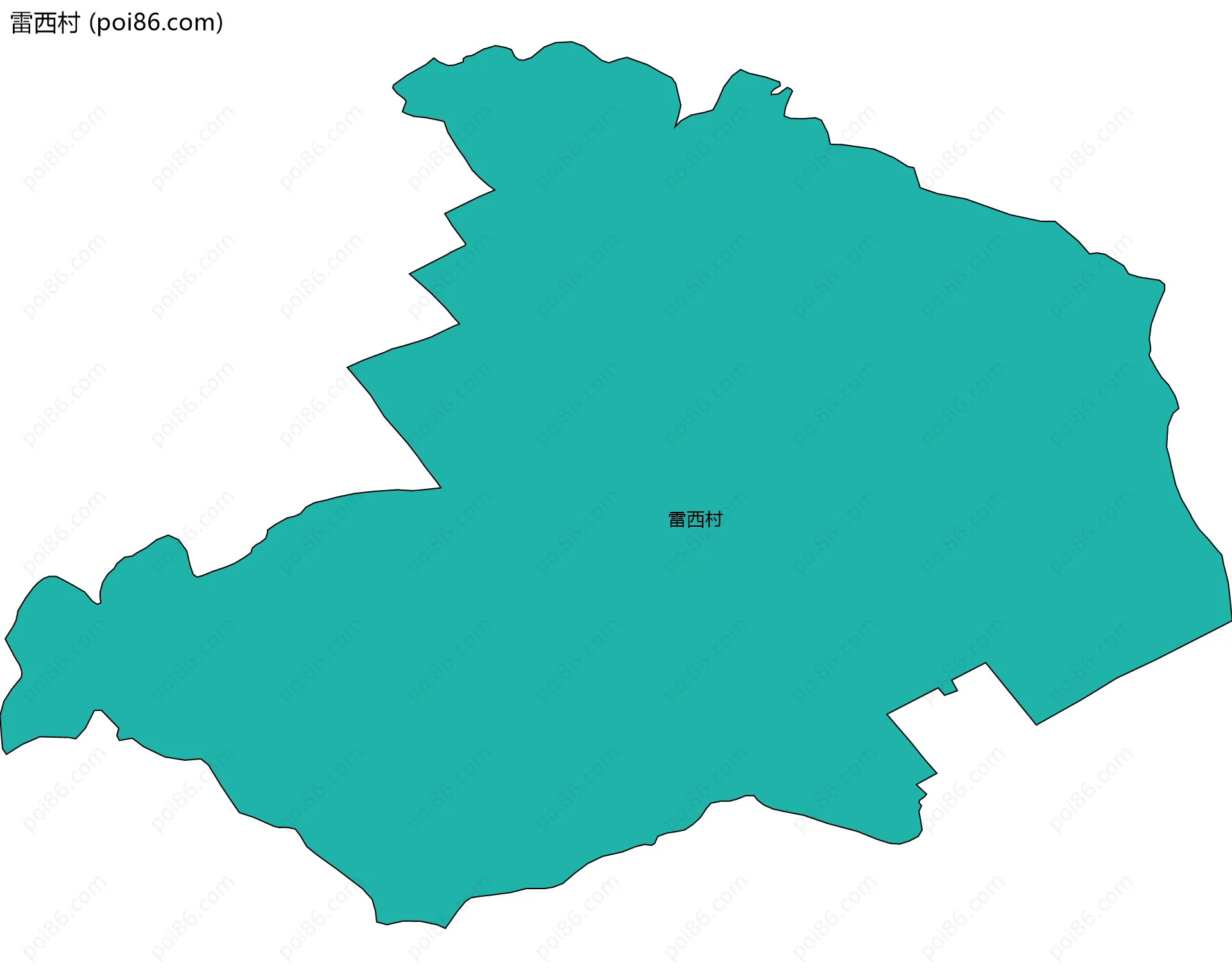 雷西村边界地图
