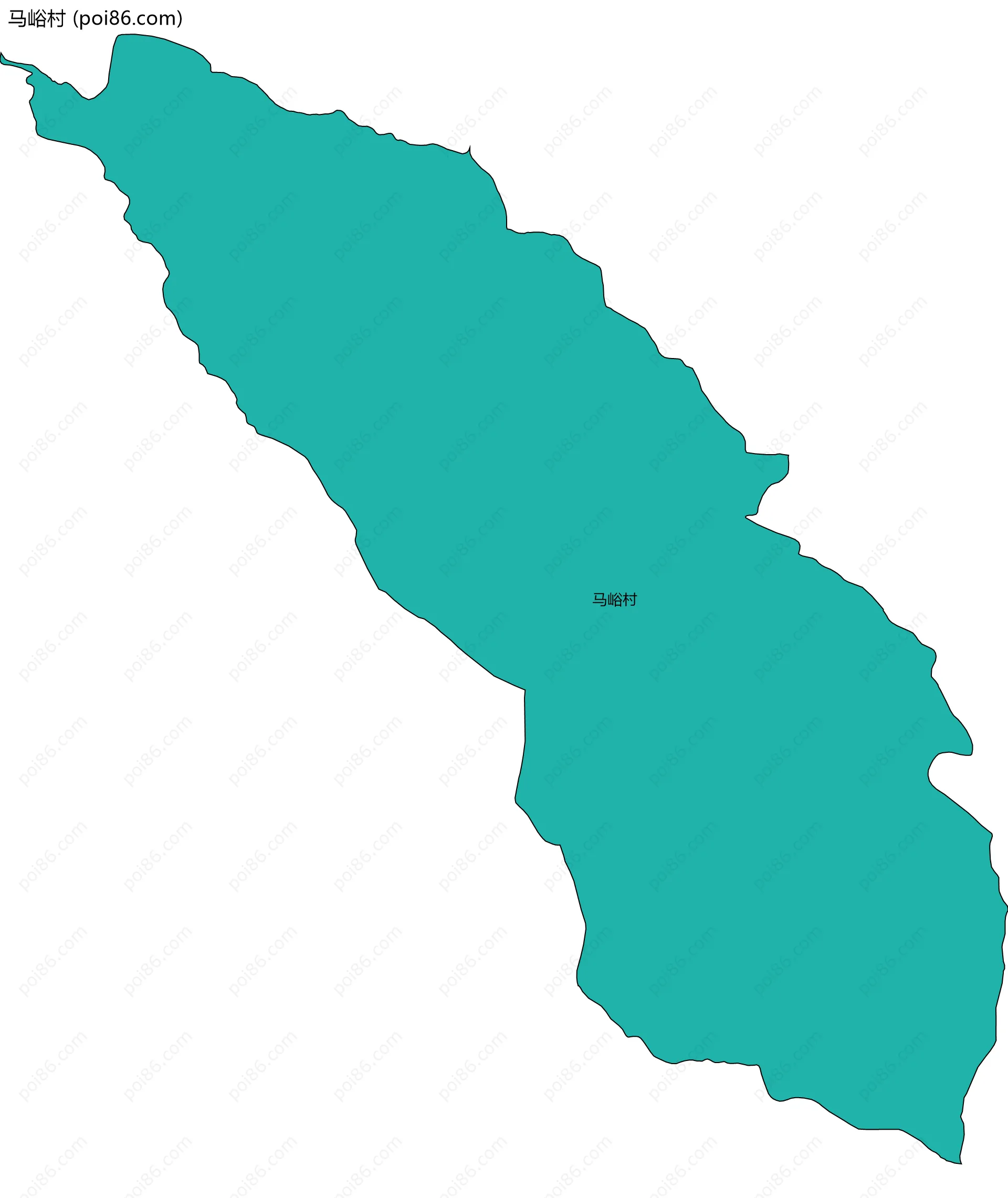 马峪村边界地图