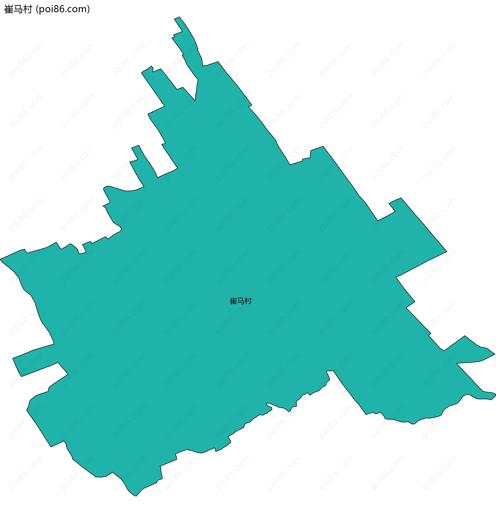 崔马村边界地图