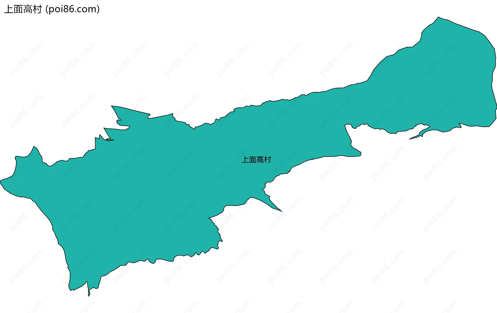 上面高村边界地图