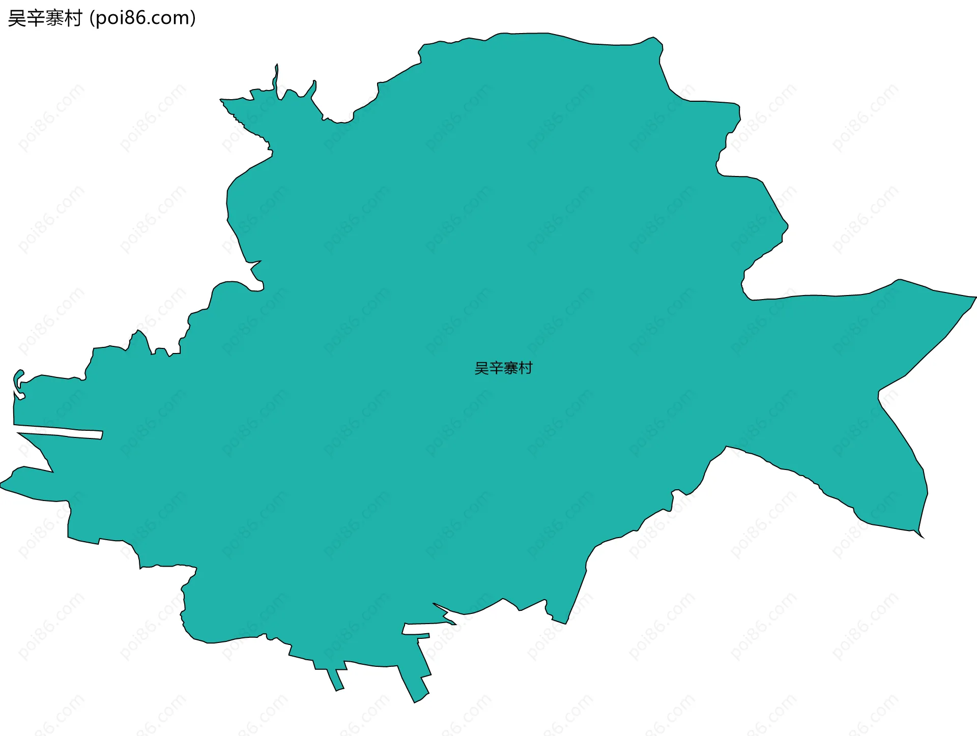 吴辛寨村边界地图