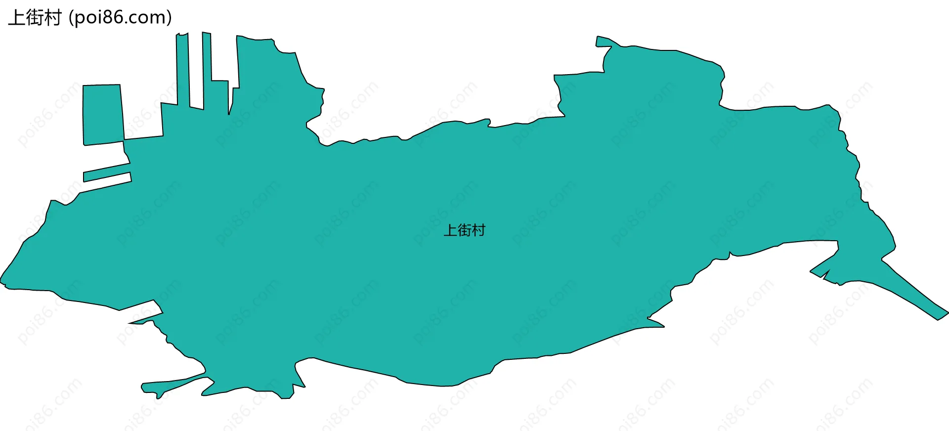 上街村边界地图