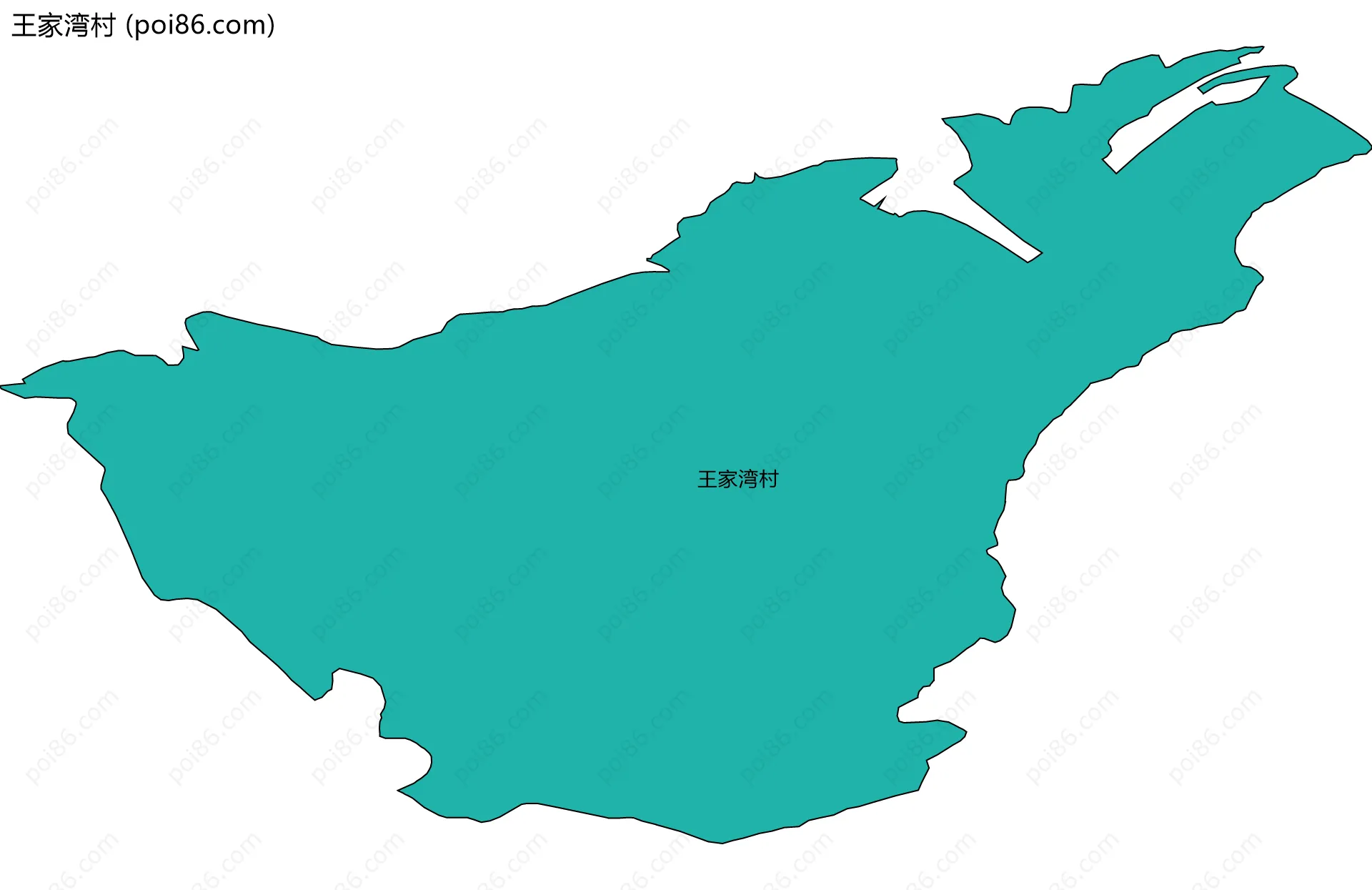 王家湾村边界地图