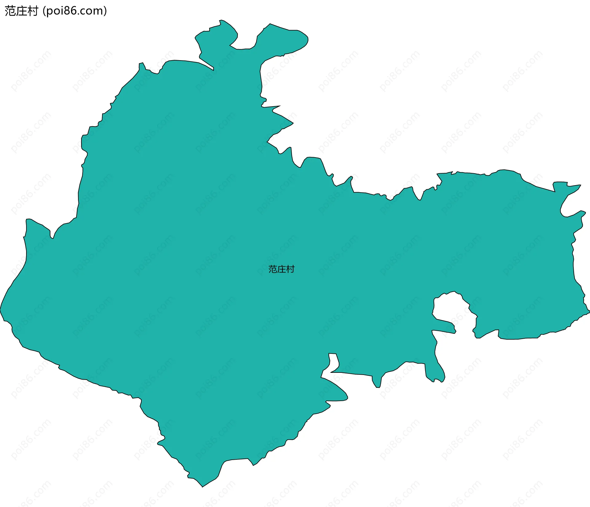 范庄村边界地图