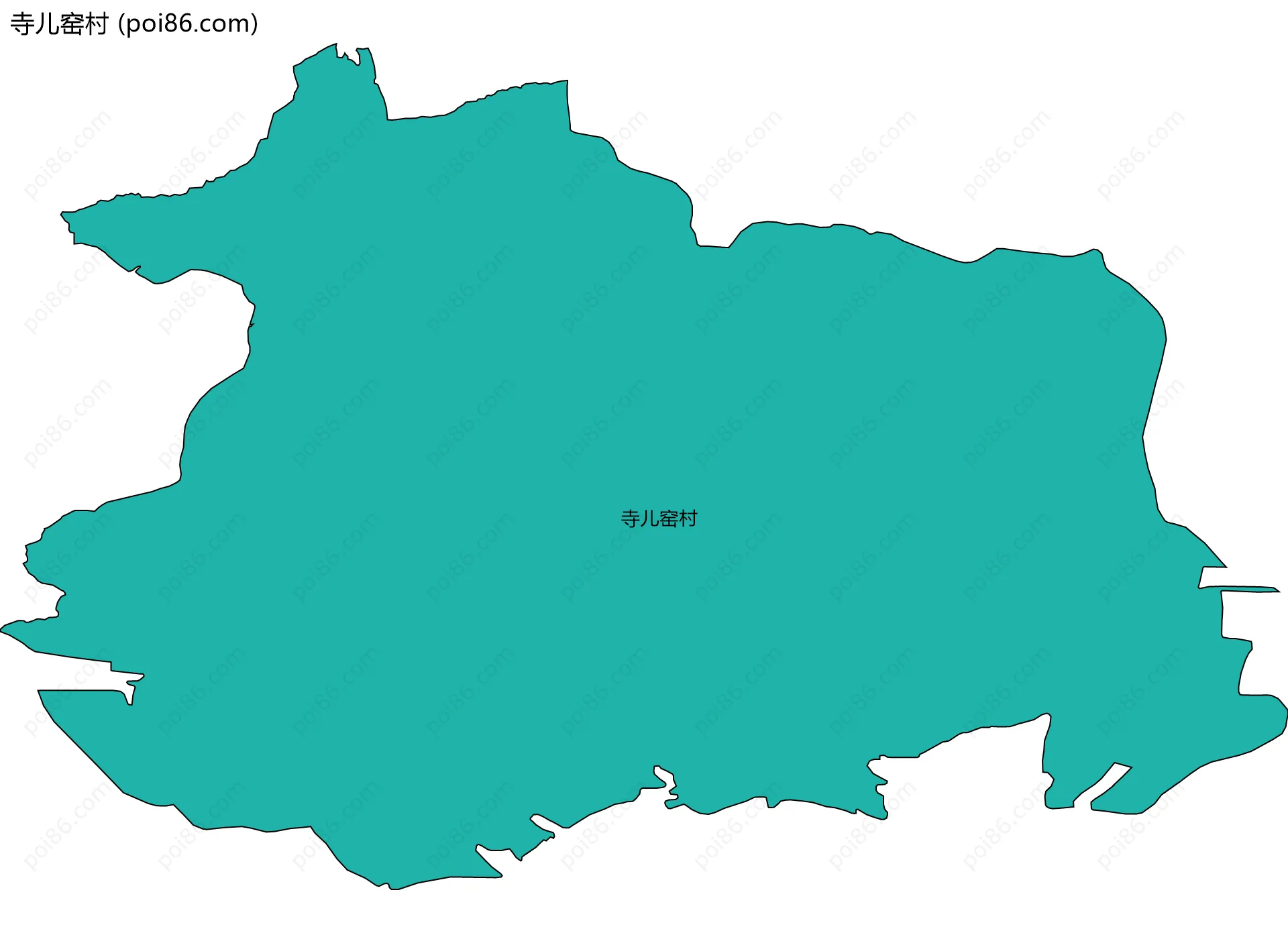 寺儿窑村边界地图