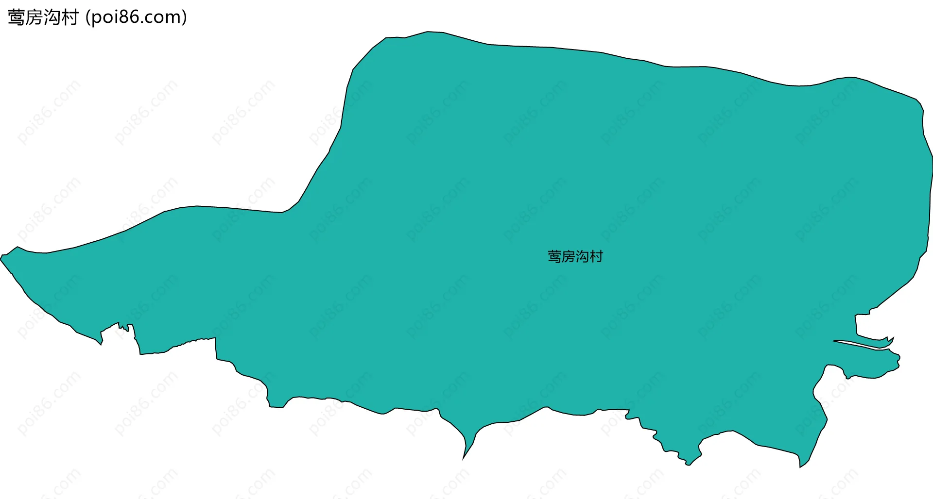 莺房沟村边界地图