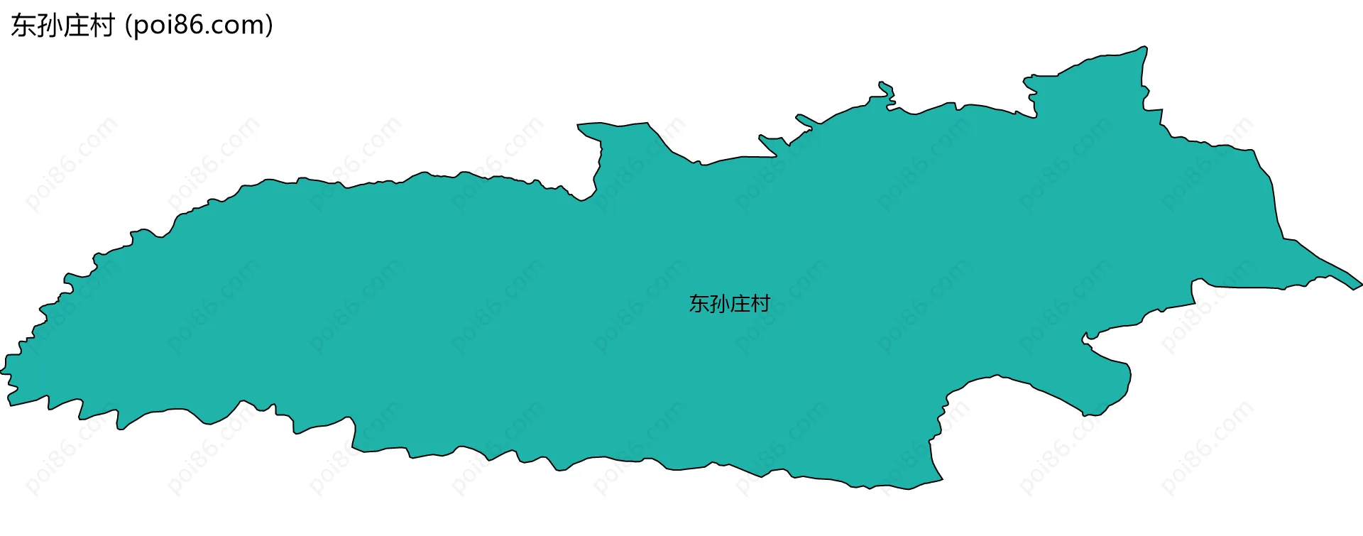 东孙庄村边界地图