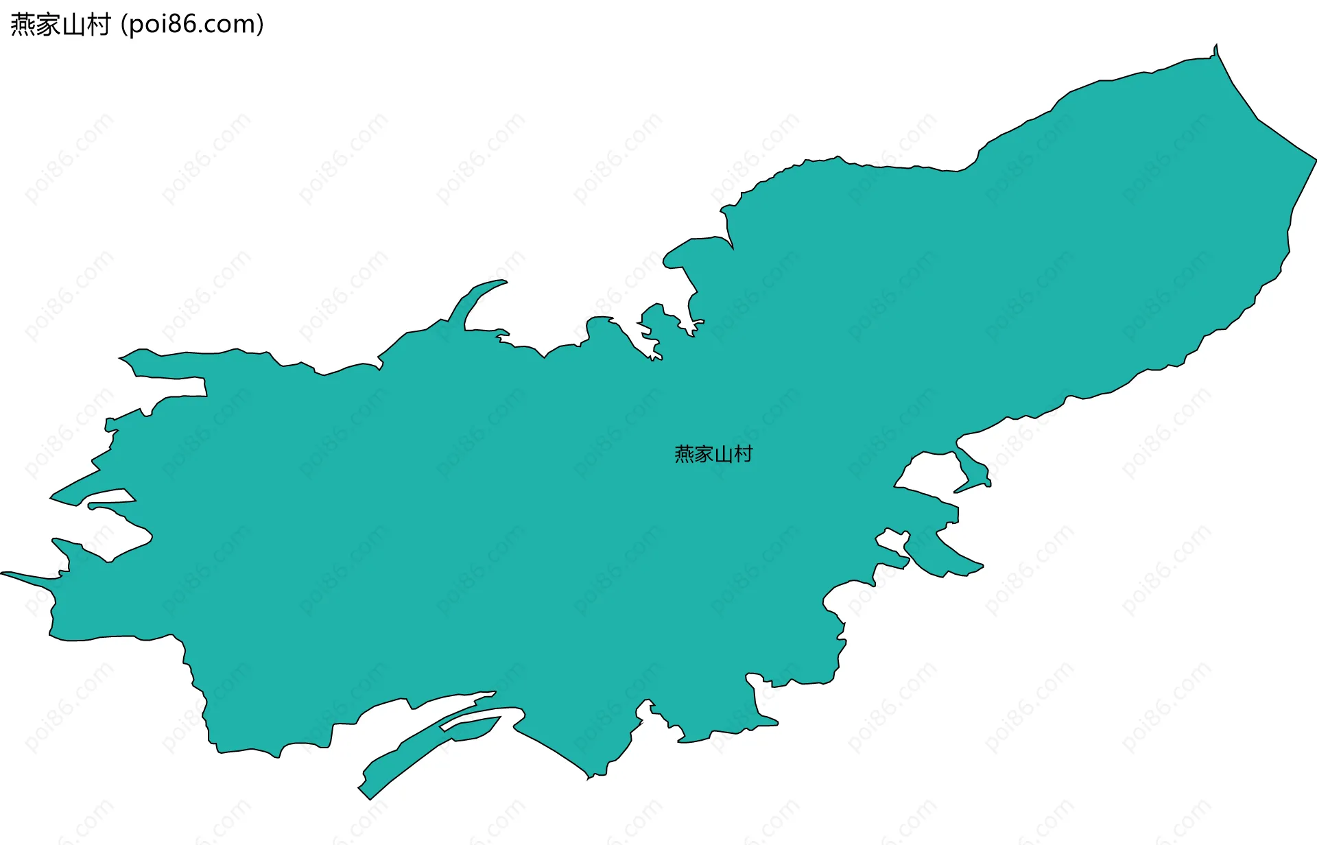 燕家山村边界地图