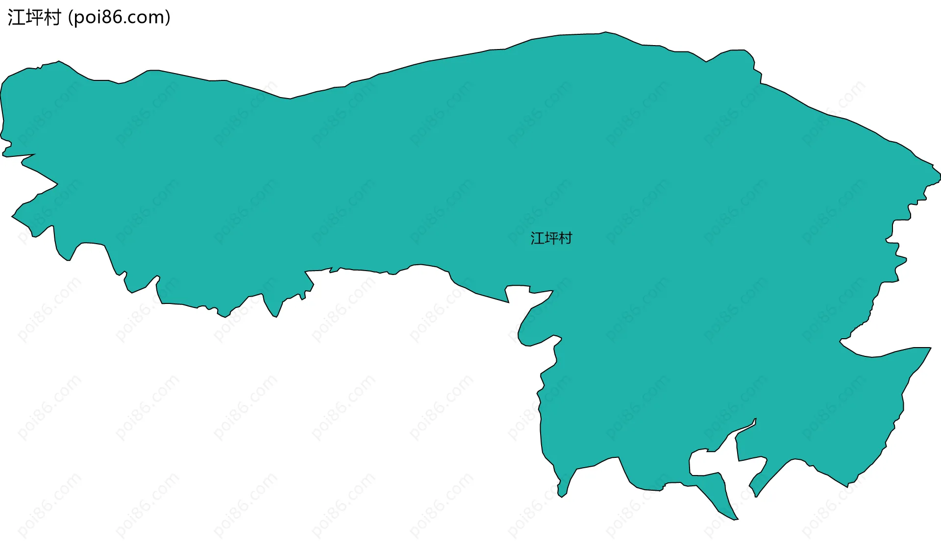 江坪村边界地图