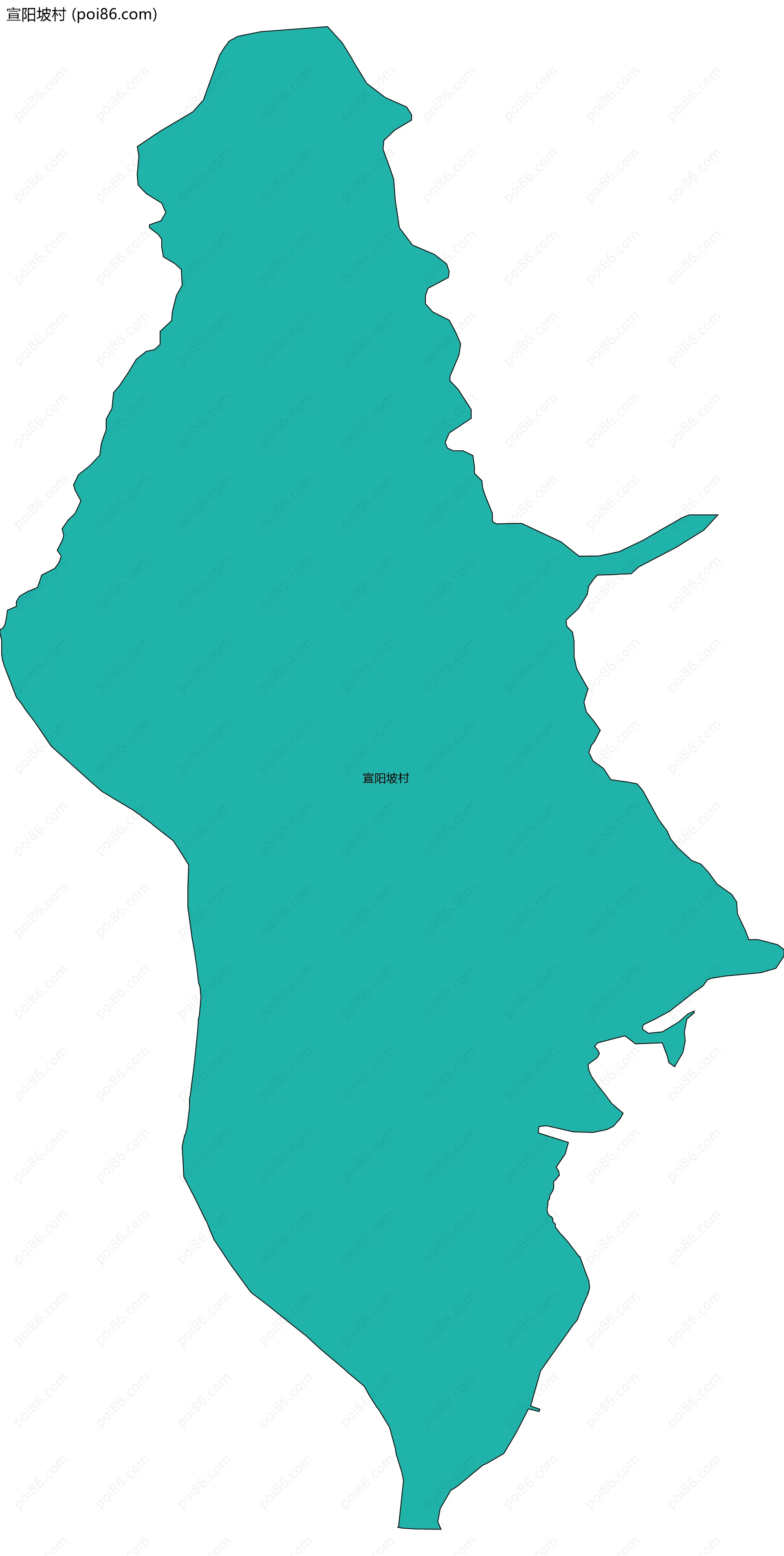 宣阳坡村边界地图