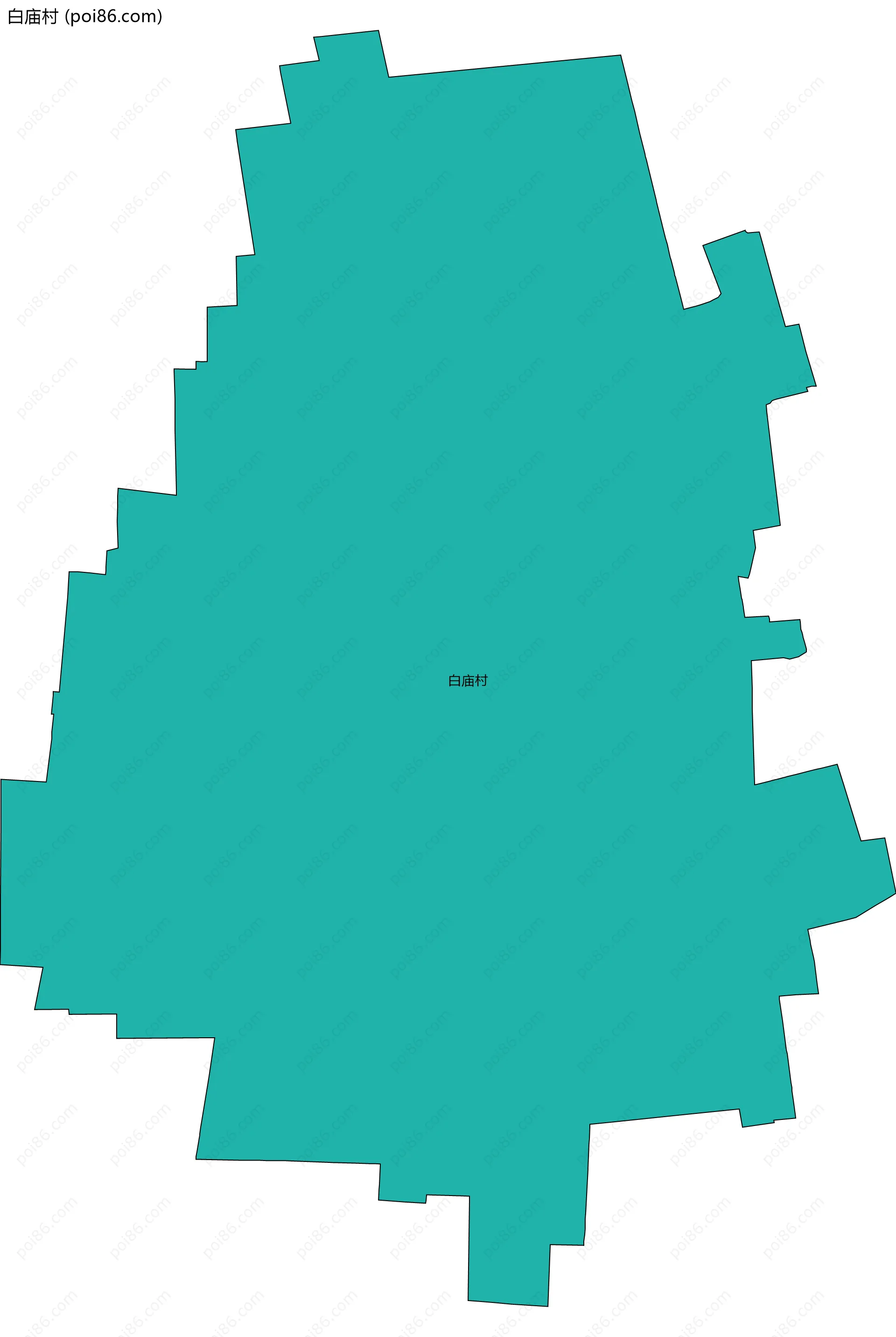 白庙村边界地图