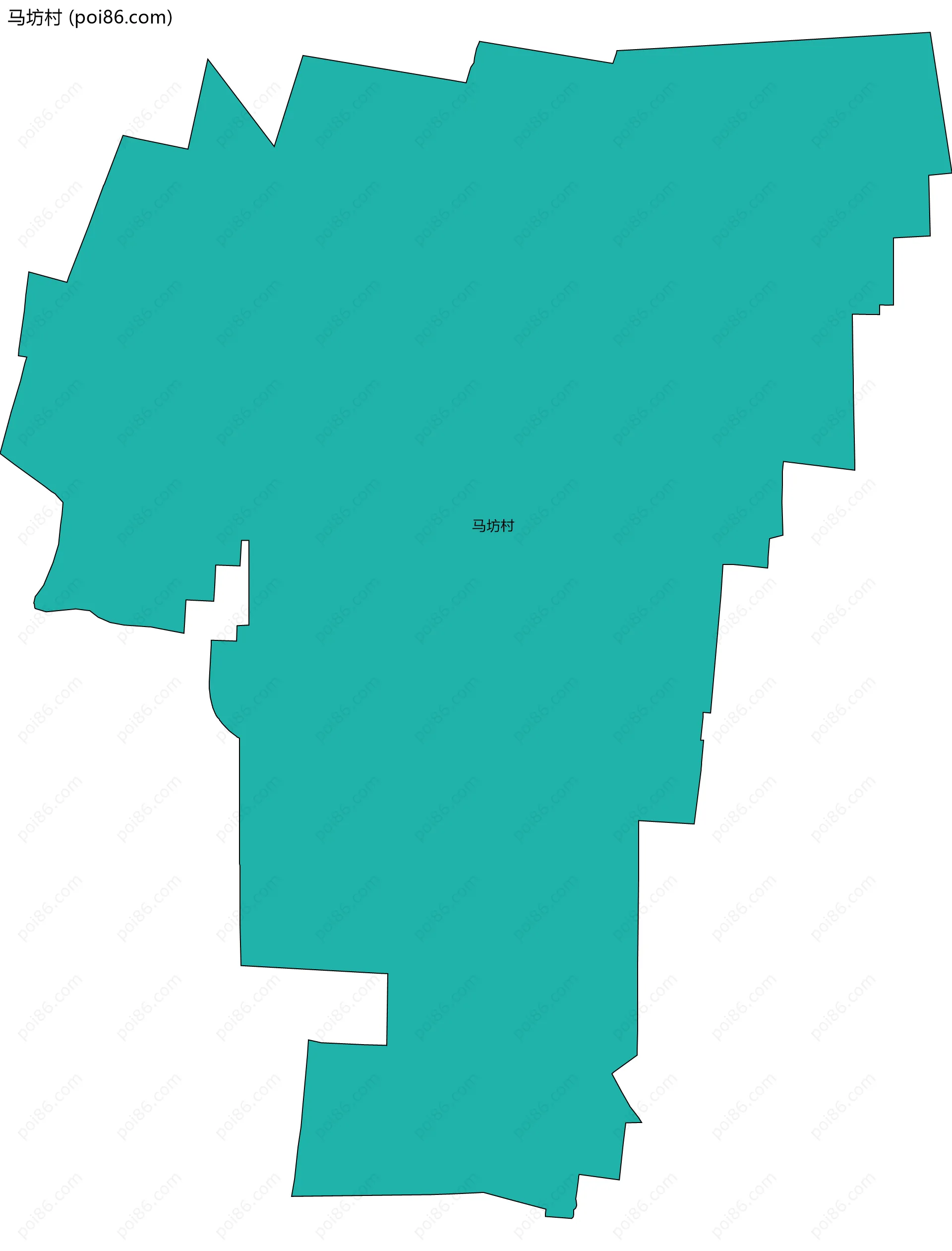 马坊村边界地图