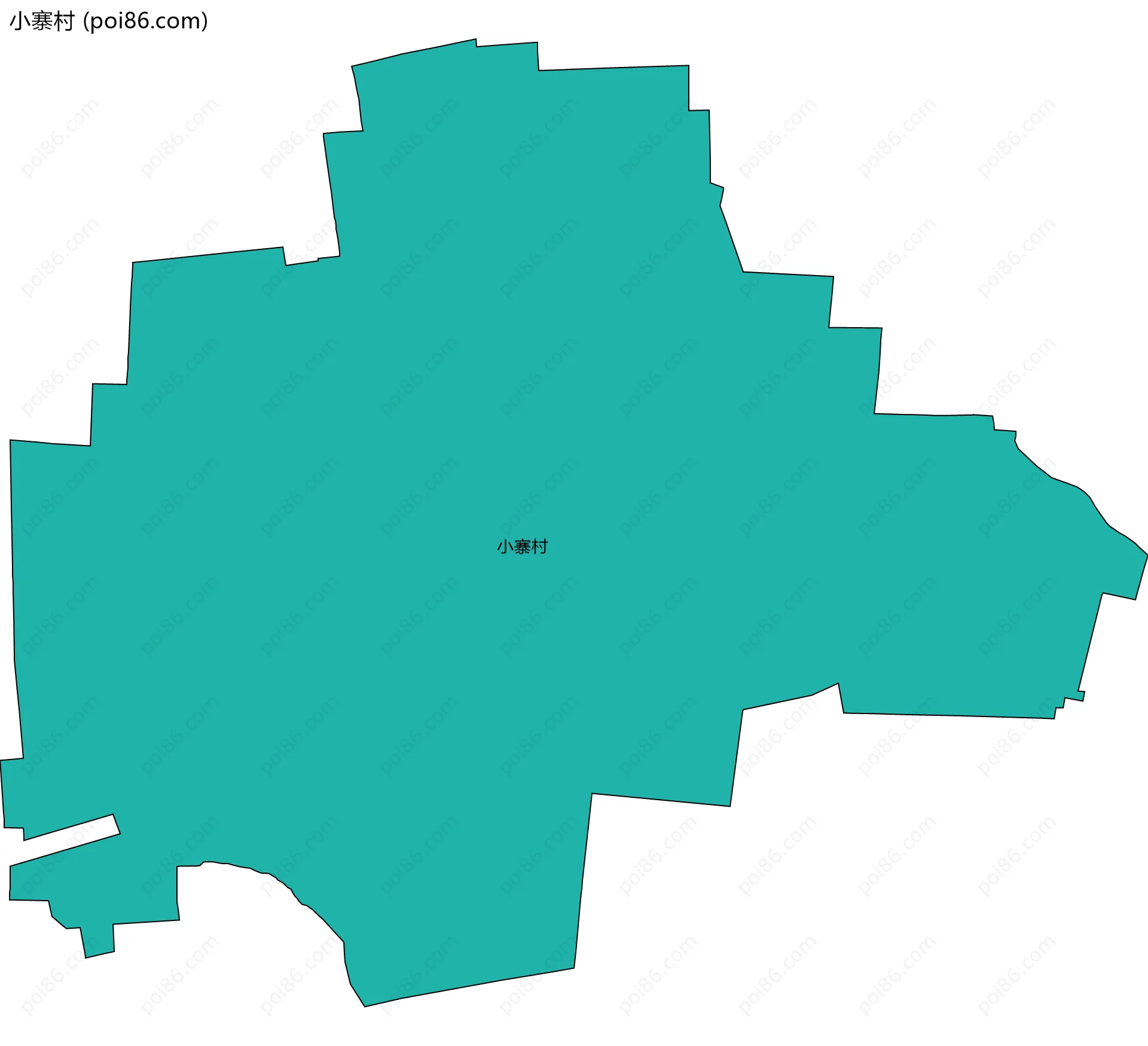 小寨村边界地图