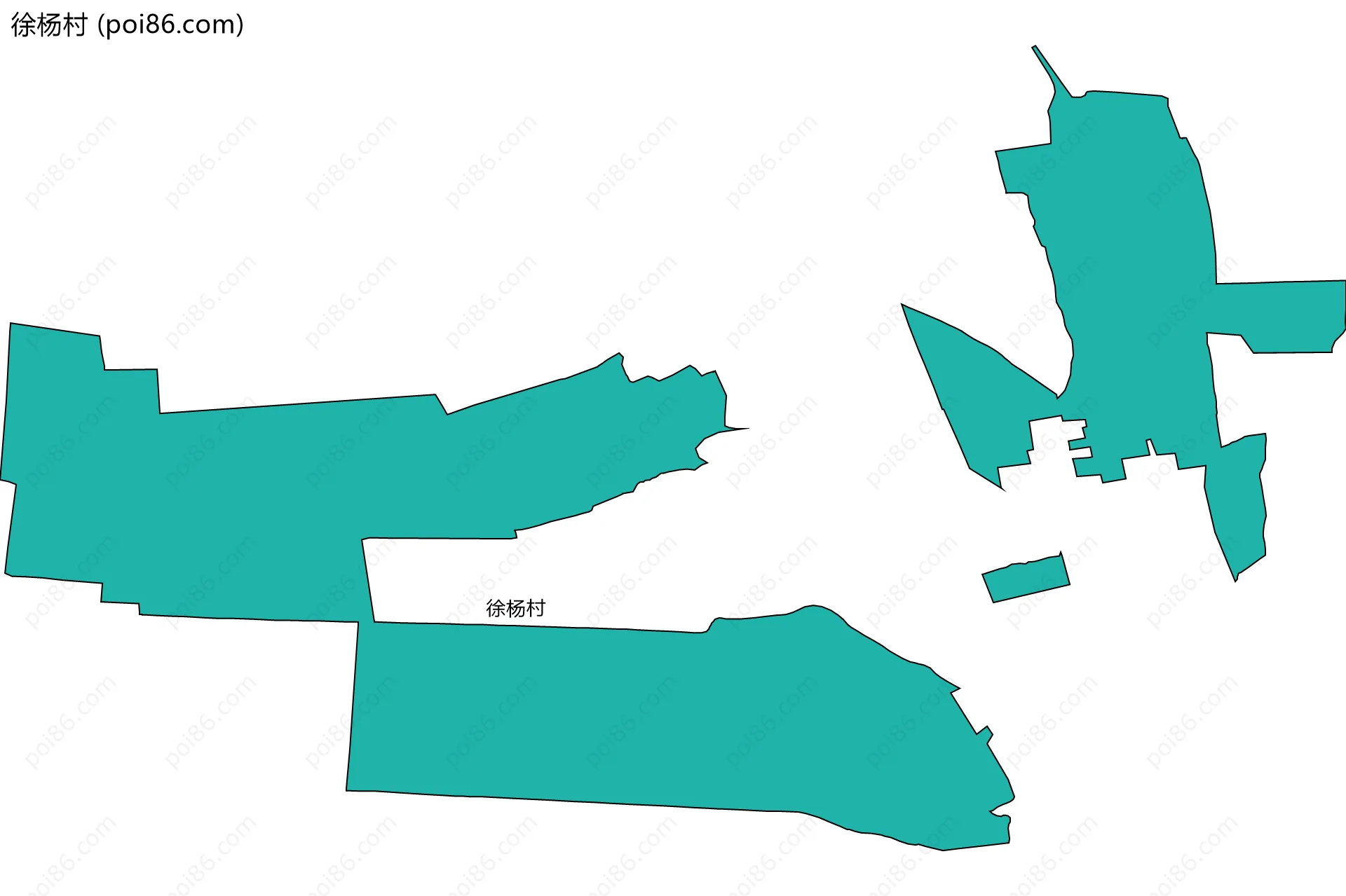 徐杨村边界地图