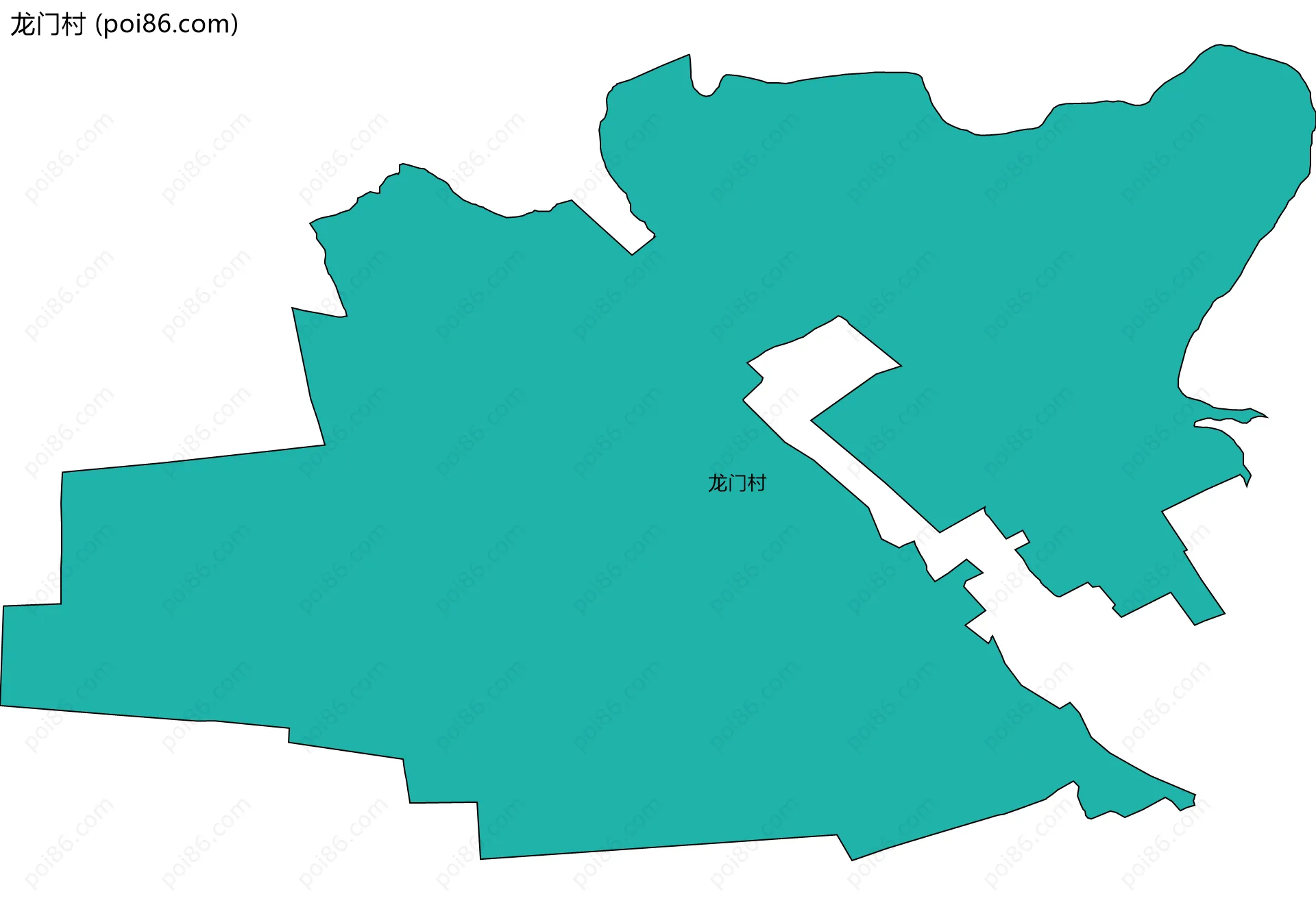 龙门村边界地图