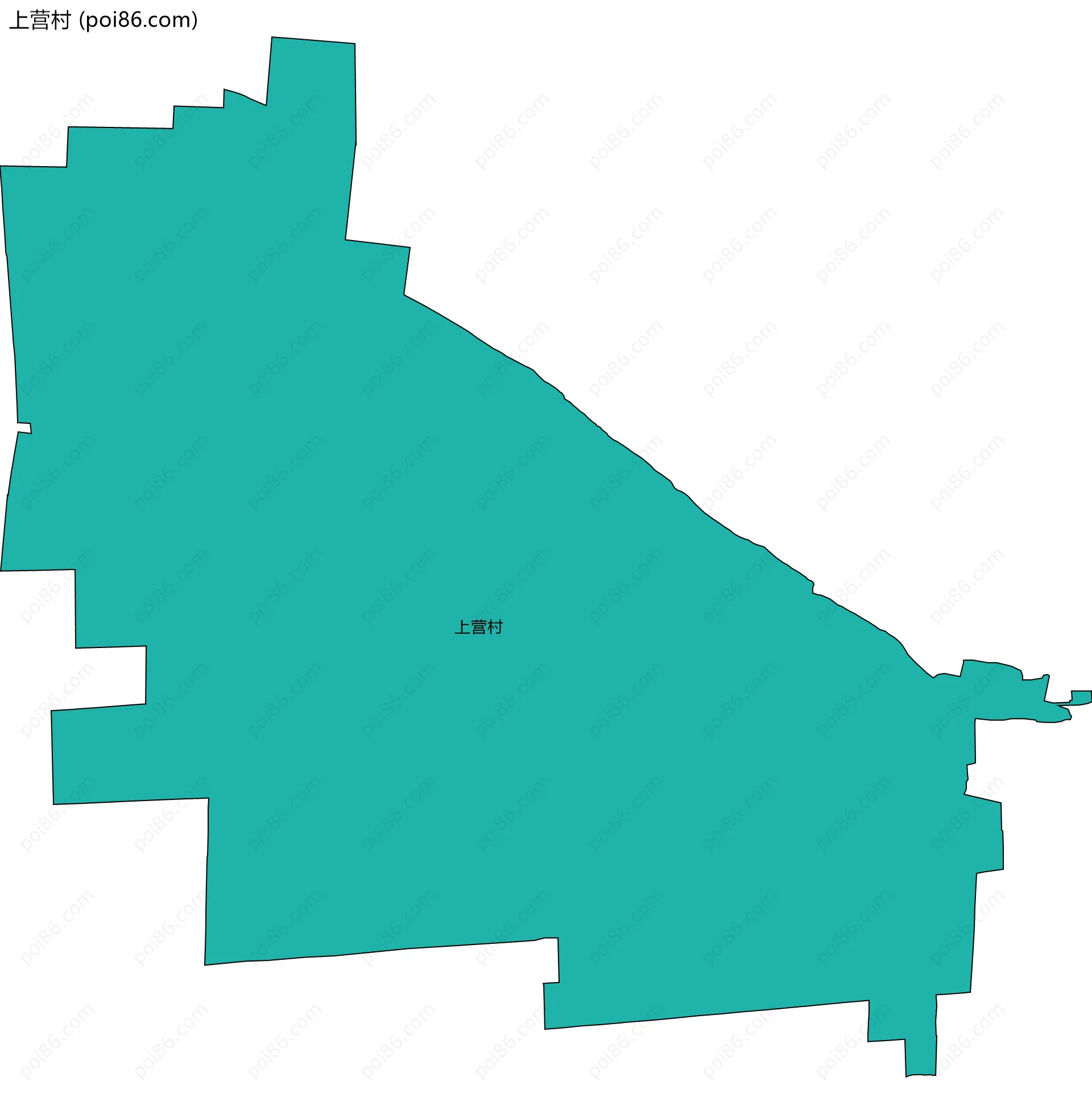 上营村边界地图