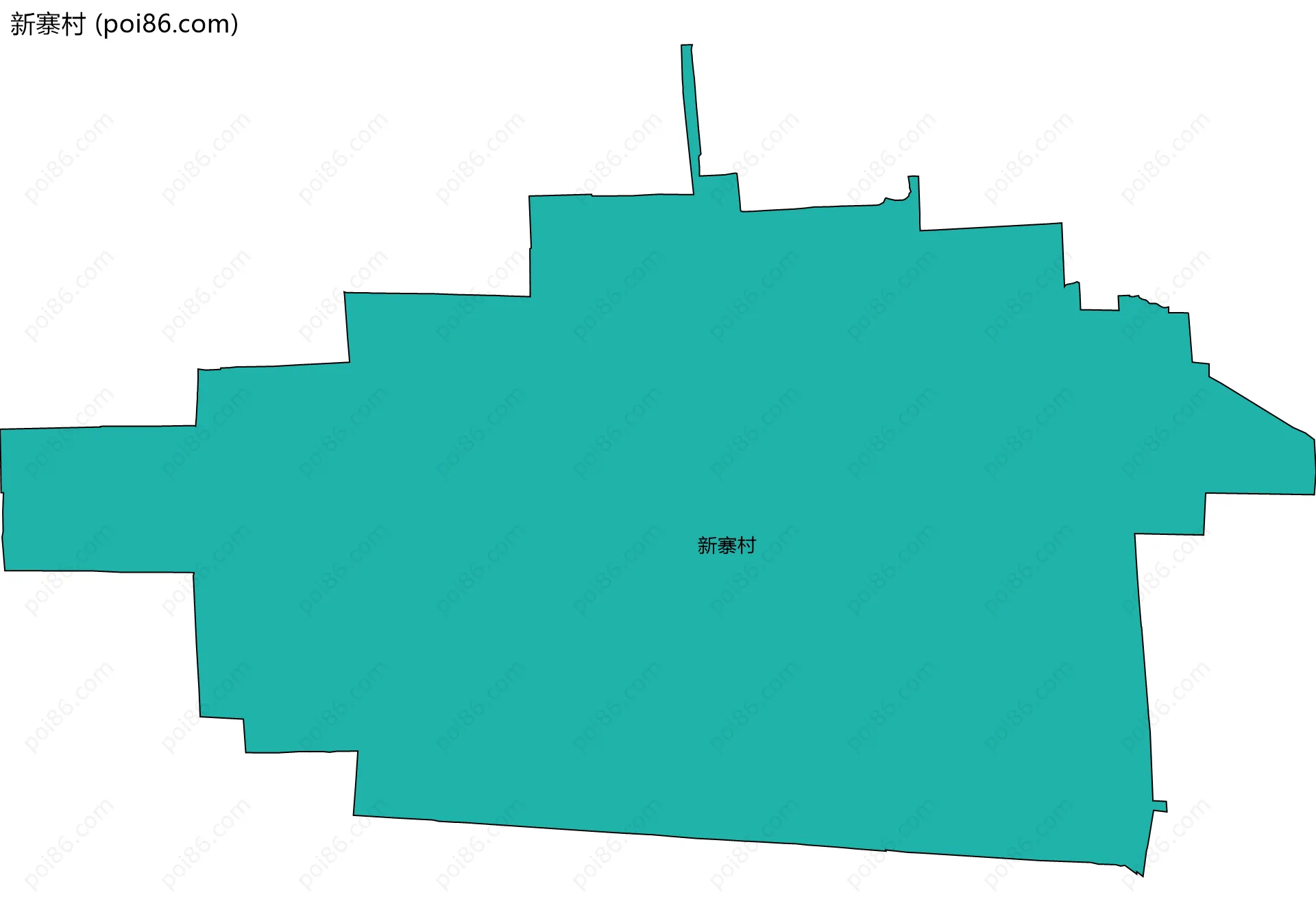 新寨村边界地图