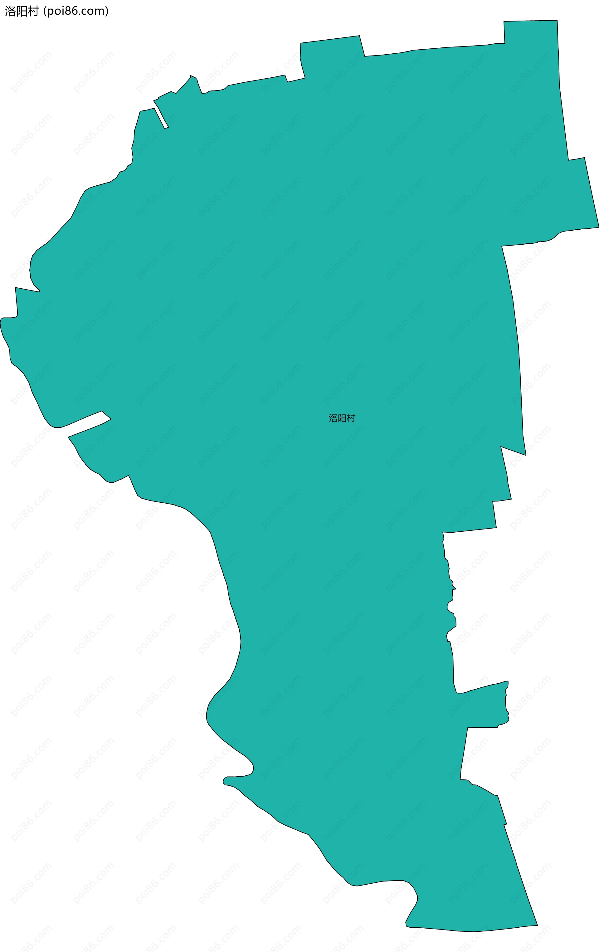 洛阳村边界地图