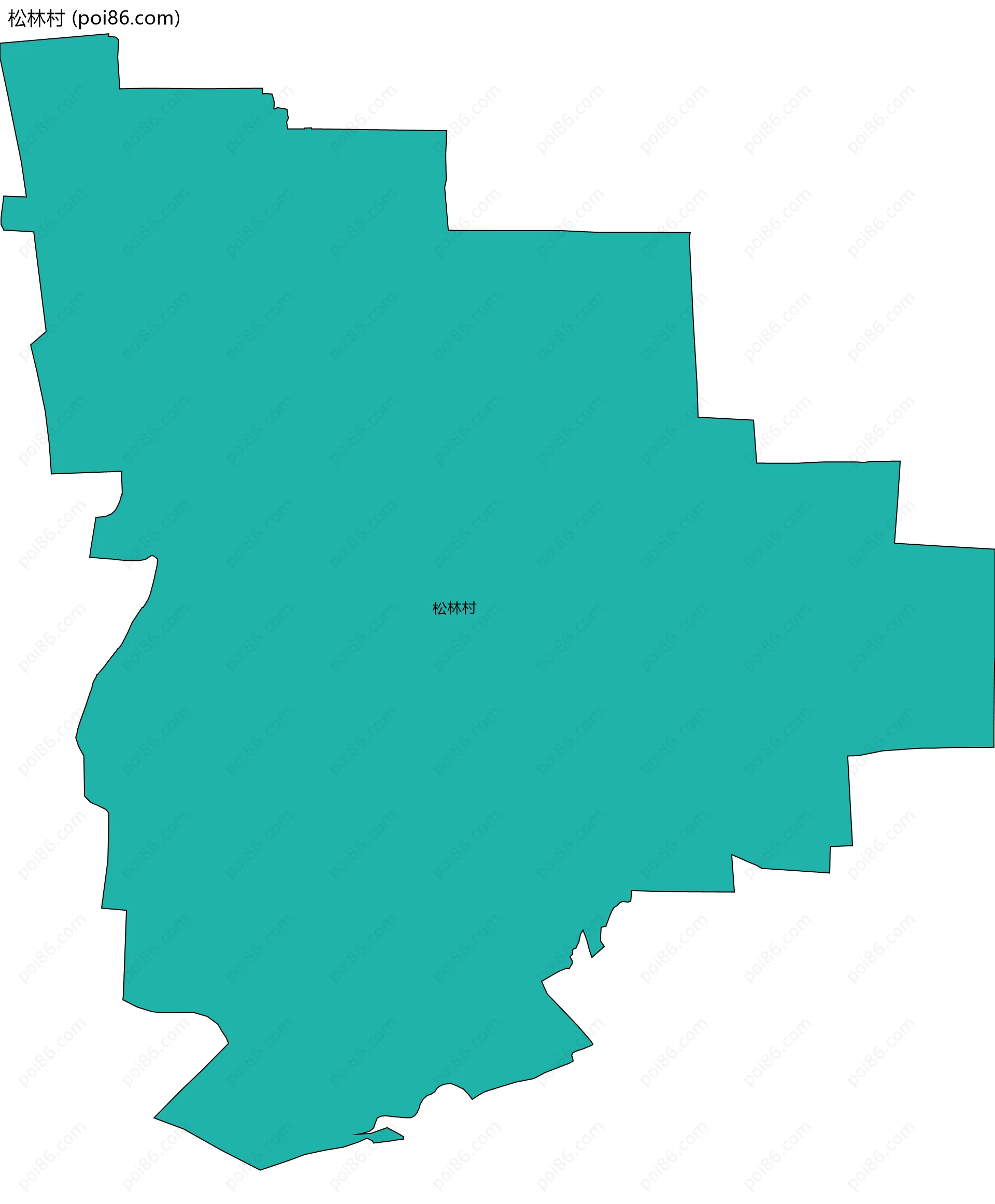 松林村边界地图