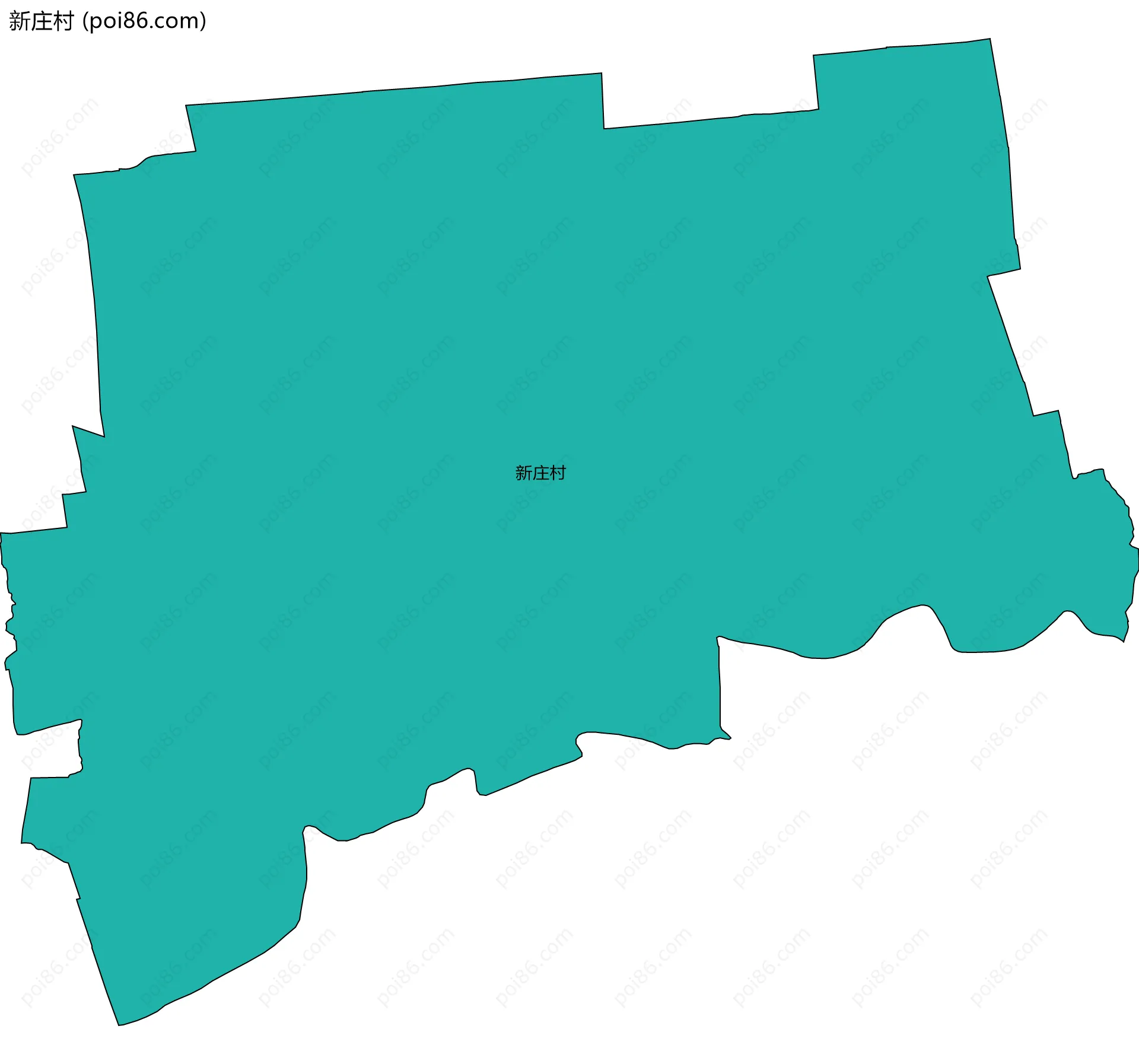 新庄村边界地图